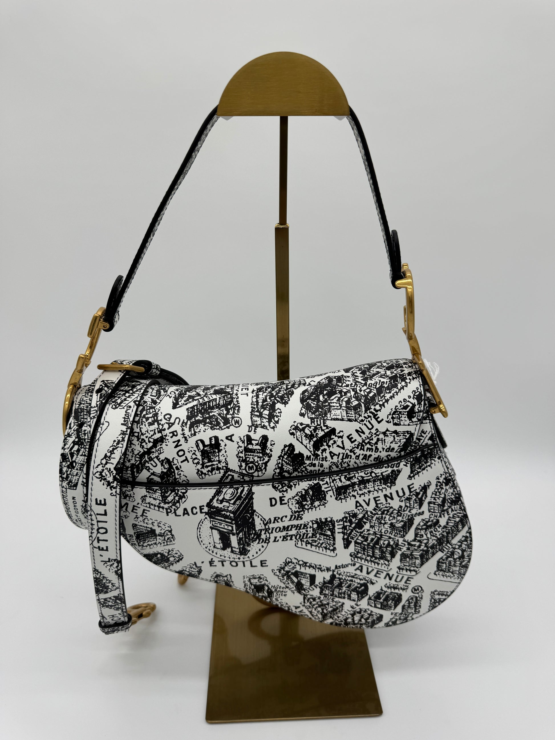 Christian Dior Plan De Paris Saddle Bag