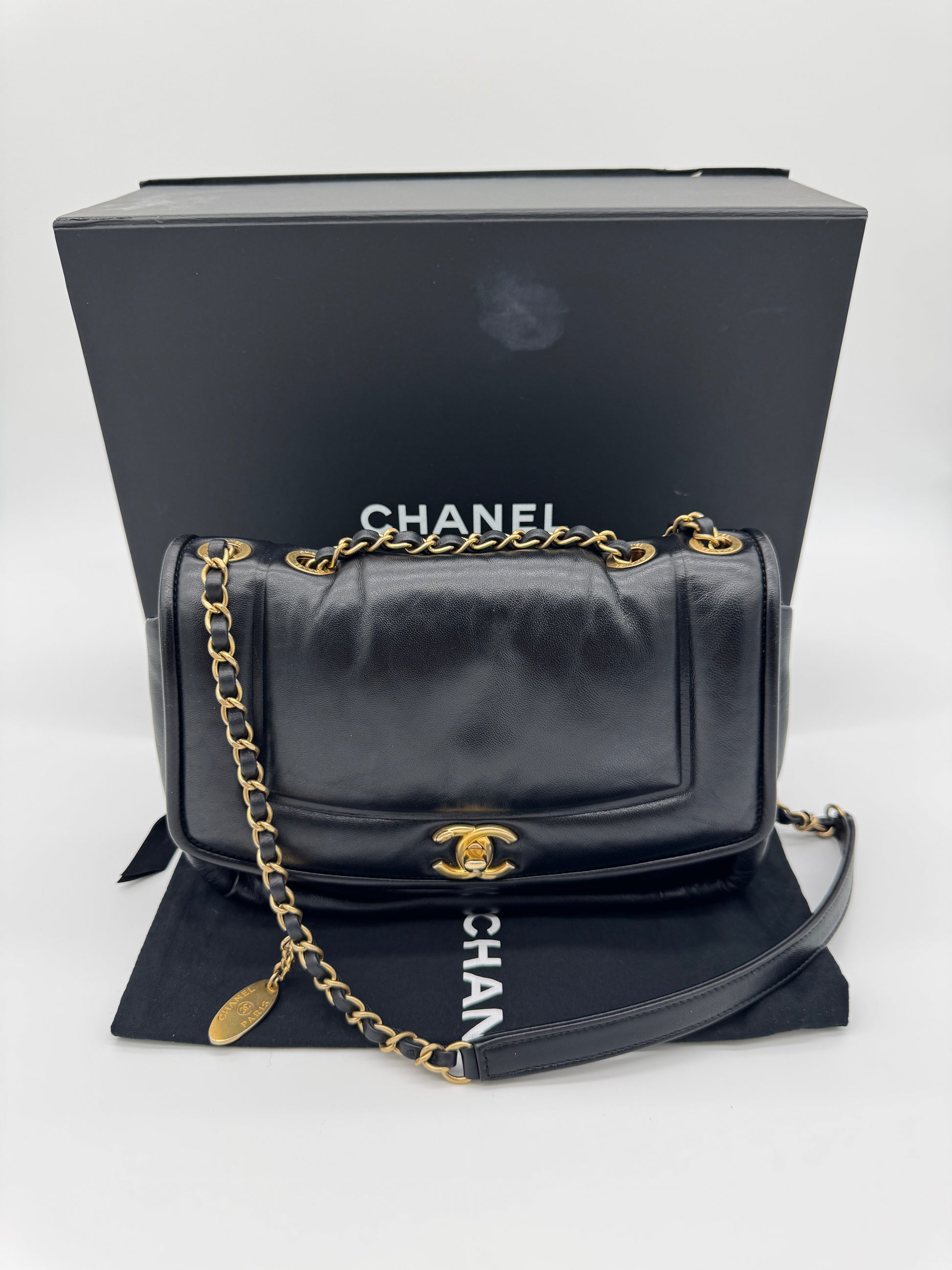 Chanel Diana Lambskin Puffy Flap Bag