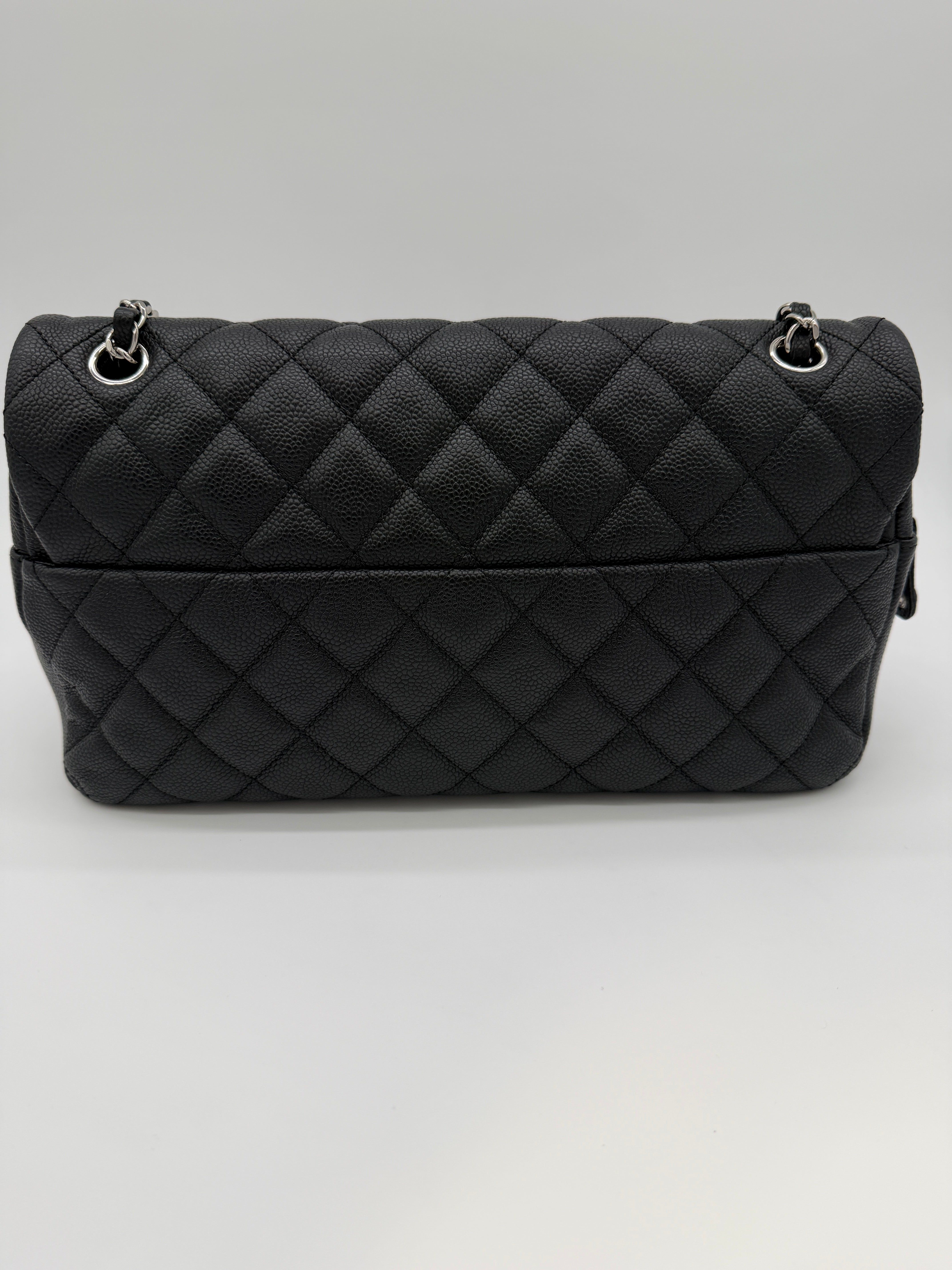 Chanel Jumbo Caviar Easy Flap Bag