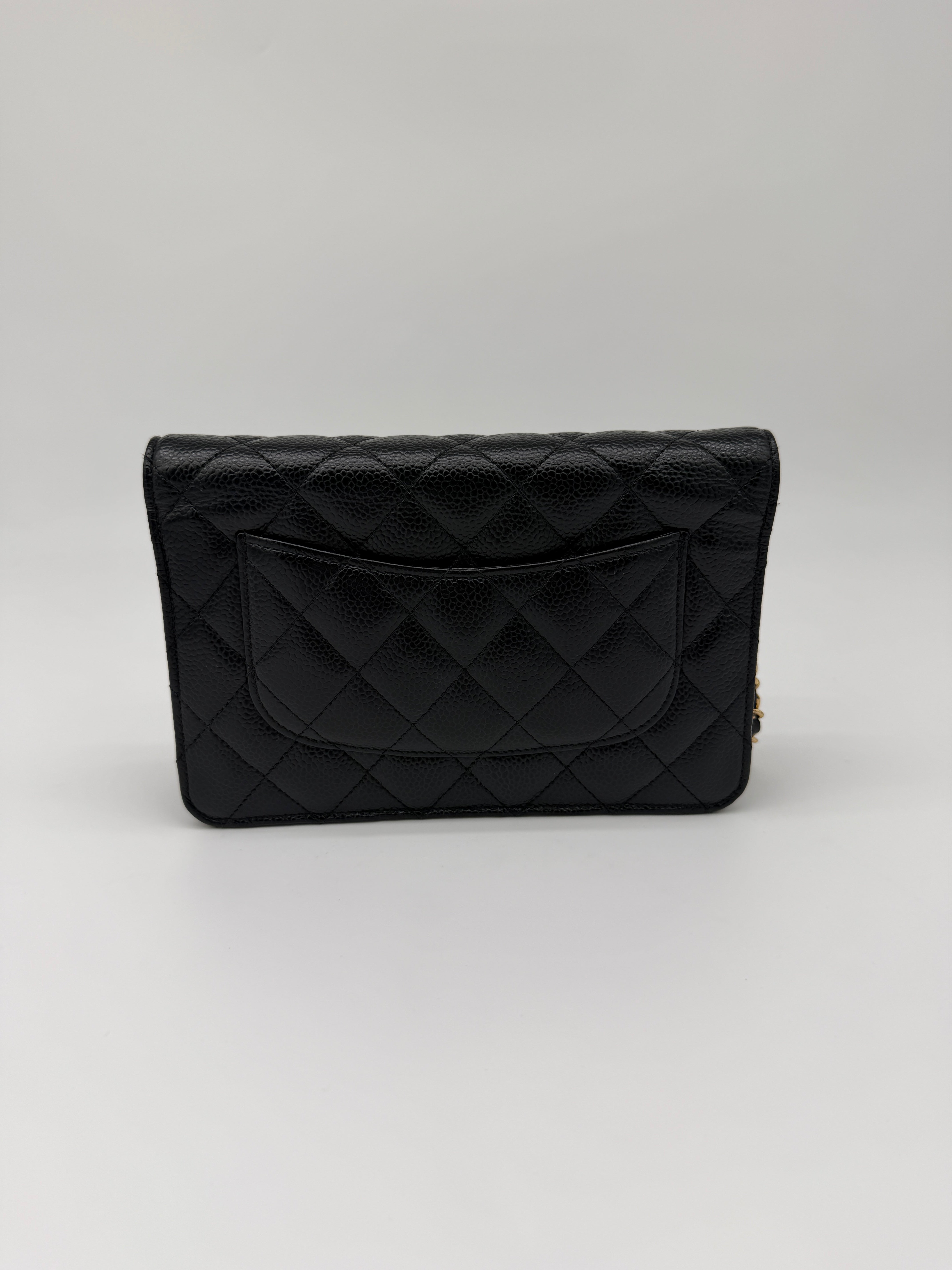 Chanel Black Caviar Wallet on Chain