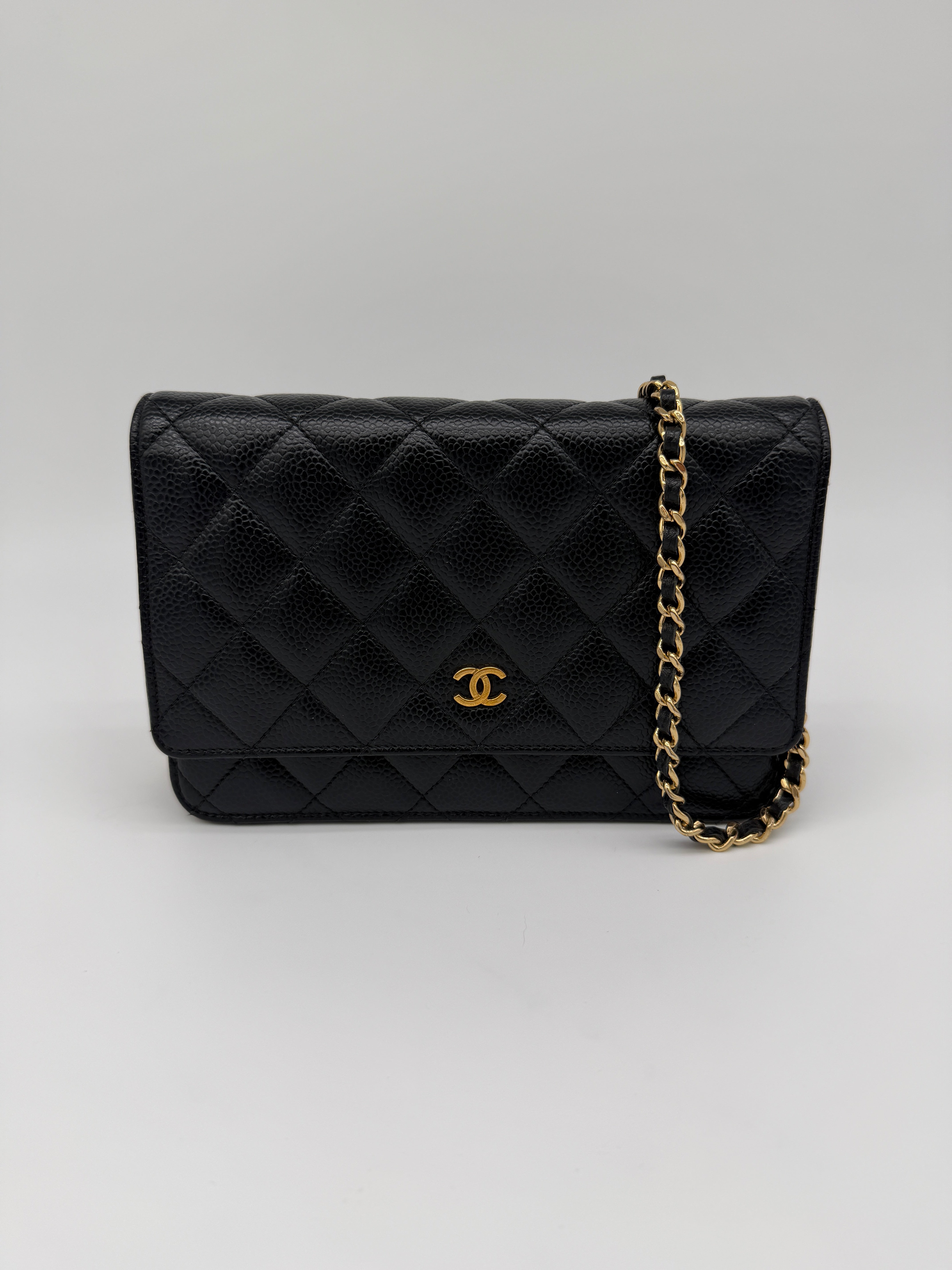 Chanel Black Caviar Wallet on Chain