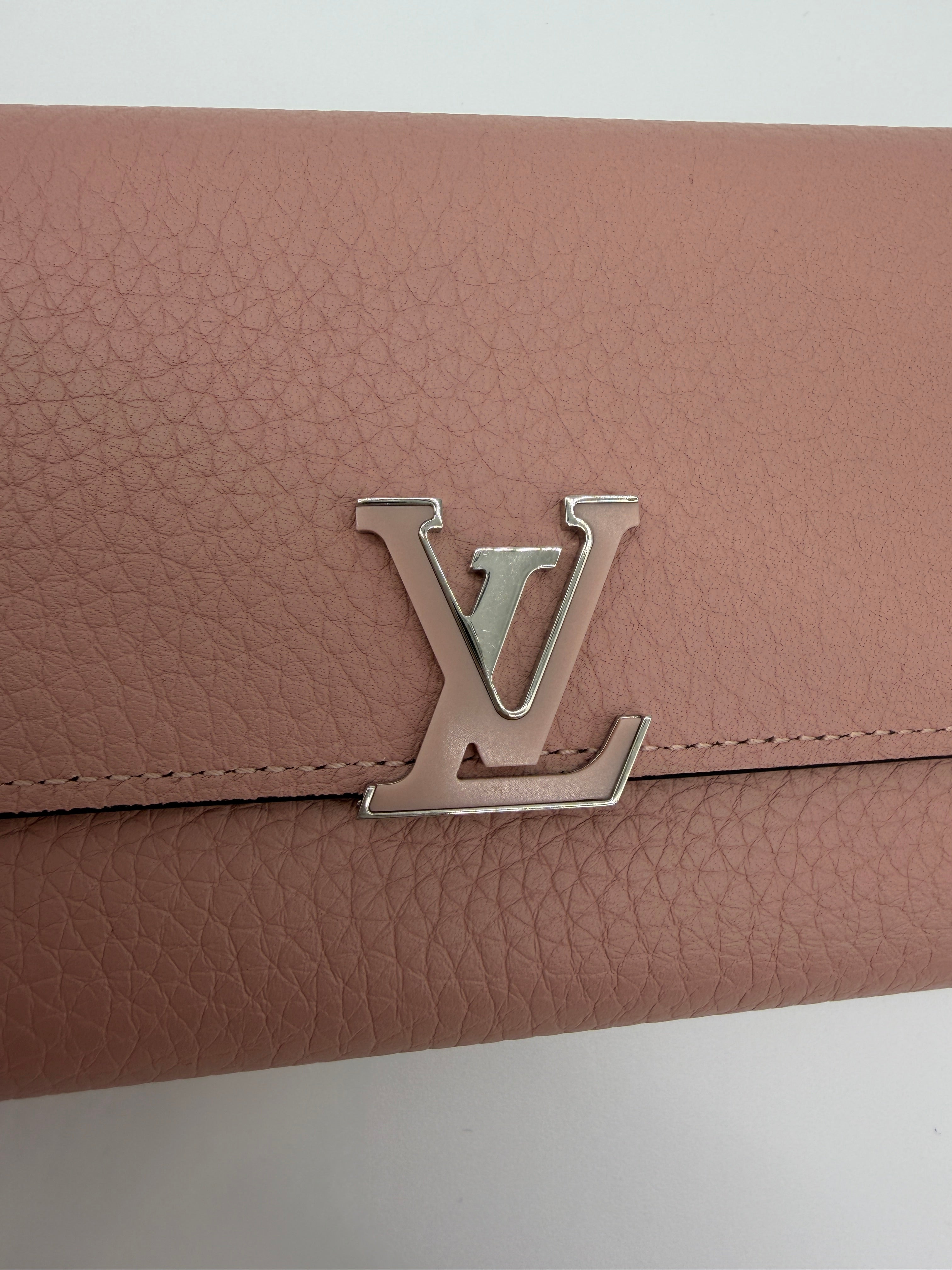 Louis Vuitton Capucines Pink Wallet