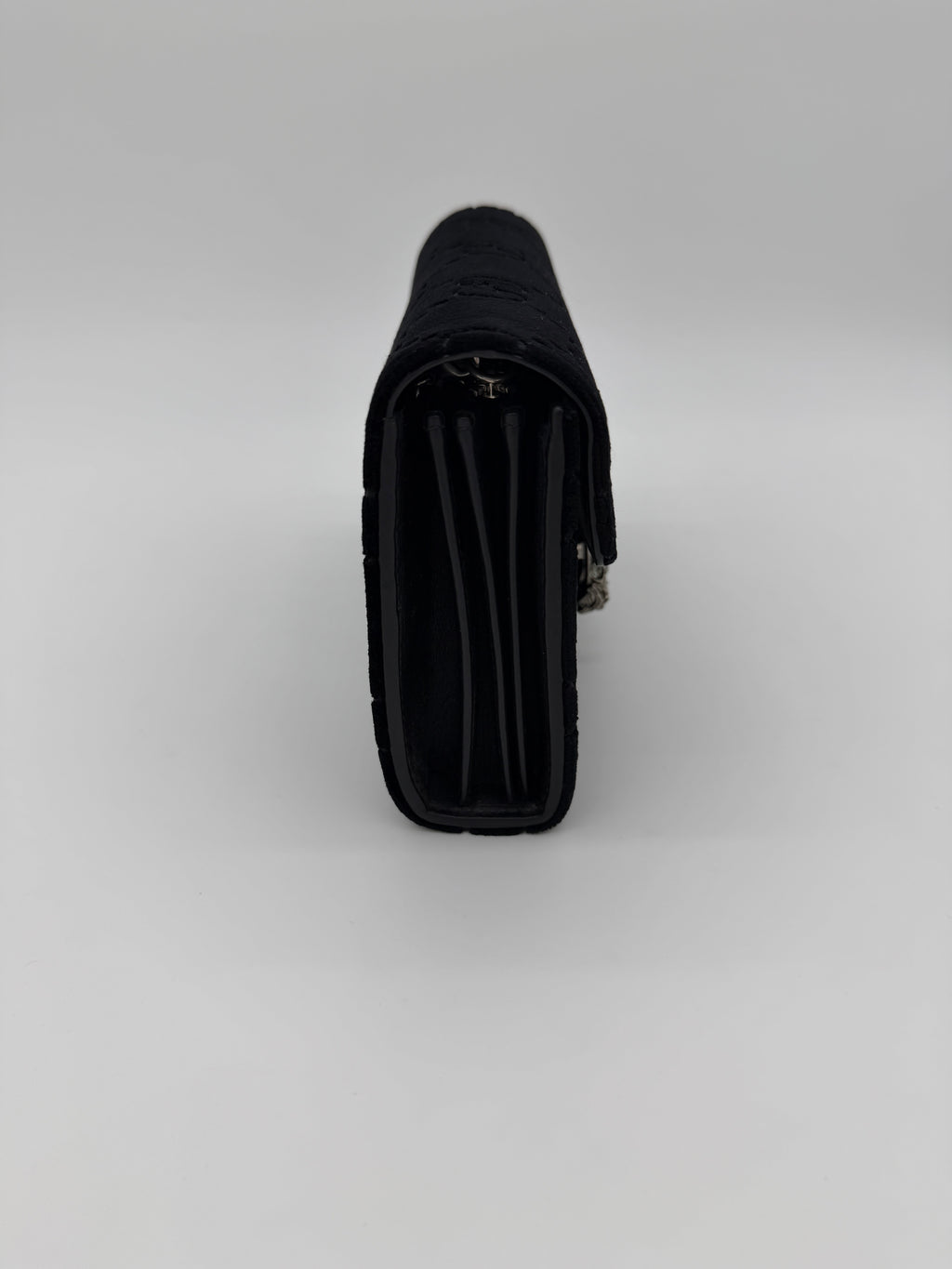 Gucci Dionysus Black Velvet Wallet on Chain