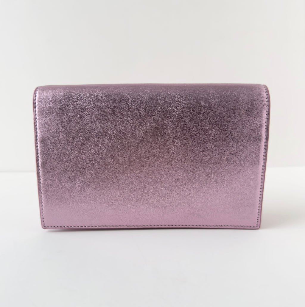 Saint Laurent Wallet on Chain New Azalea Pink