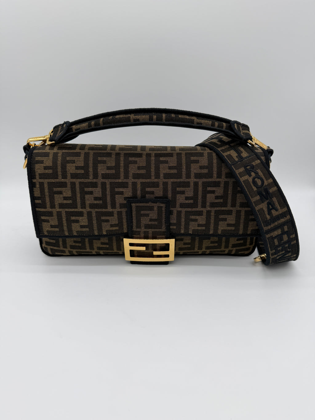 Fendi Zucca FF One Size Baguette
