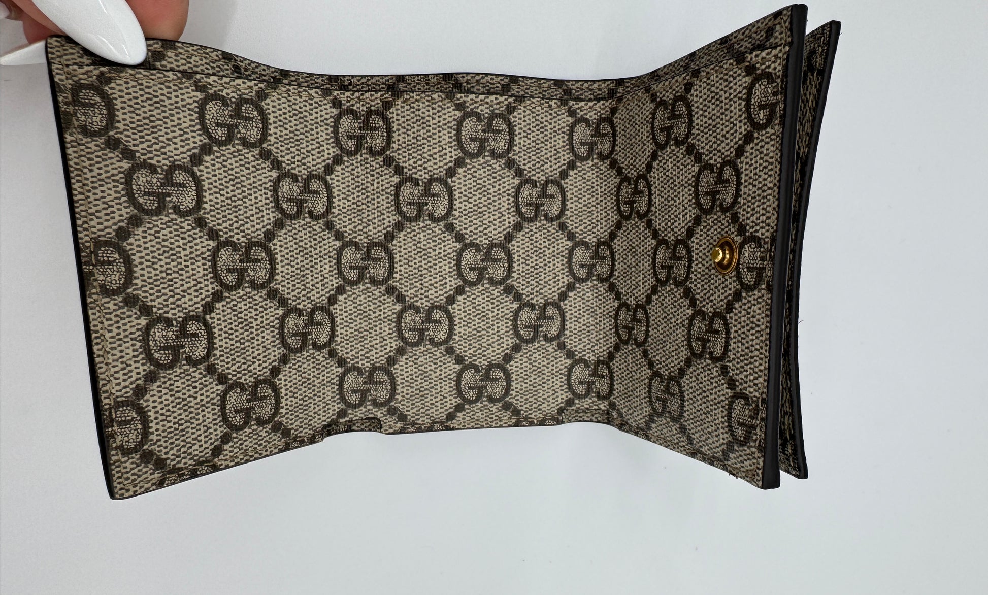 Gucci x Balenciaga The Hacker Project Trifold Wallet GG Coated Canvas