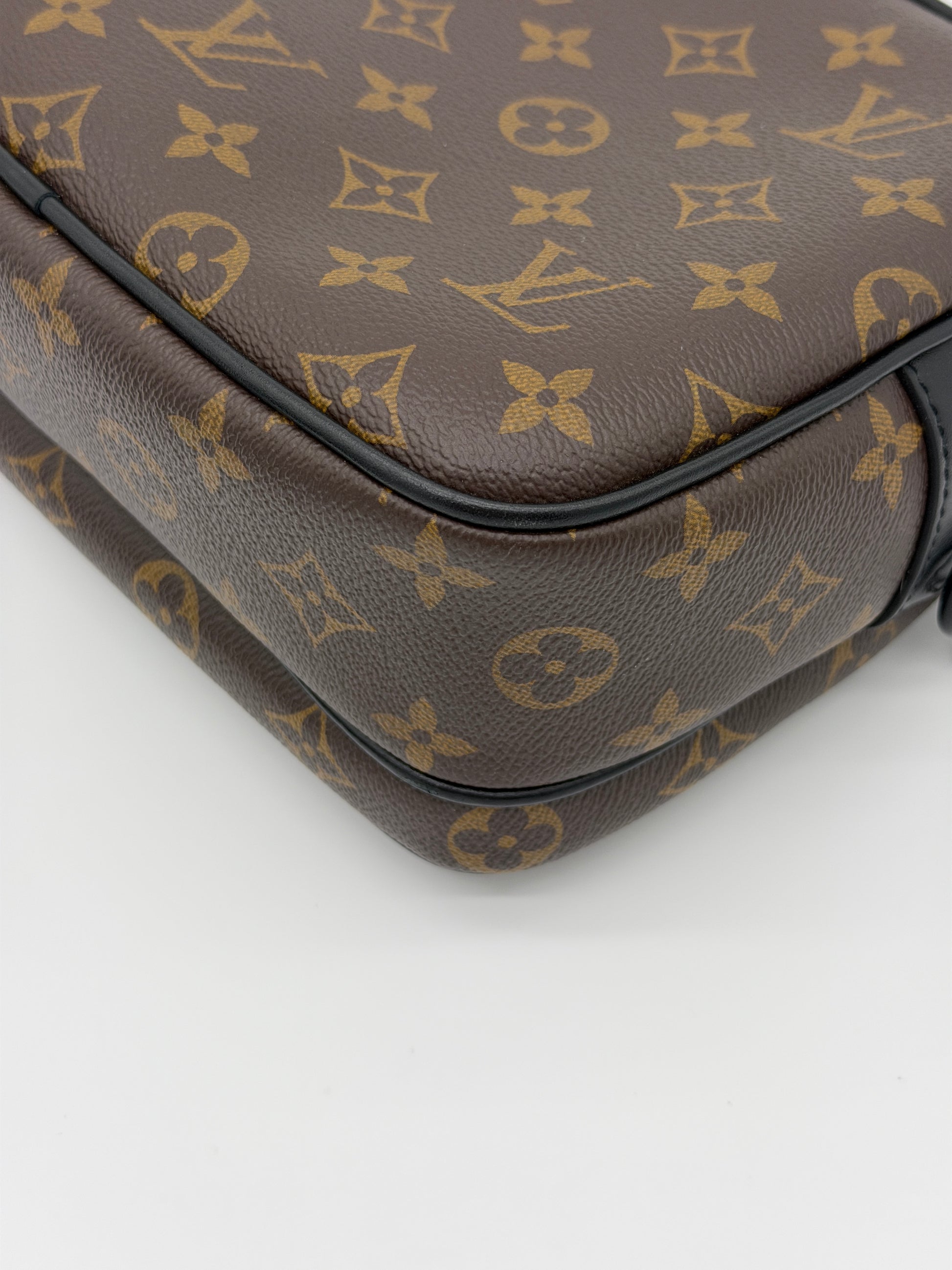 Louis Vuitton Monogram Macassar S-Lock Messenger Bag