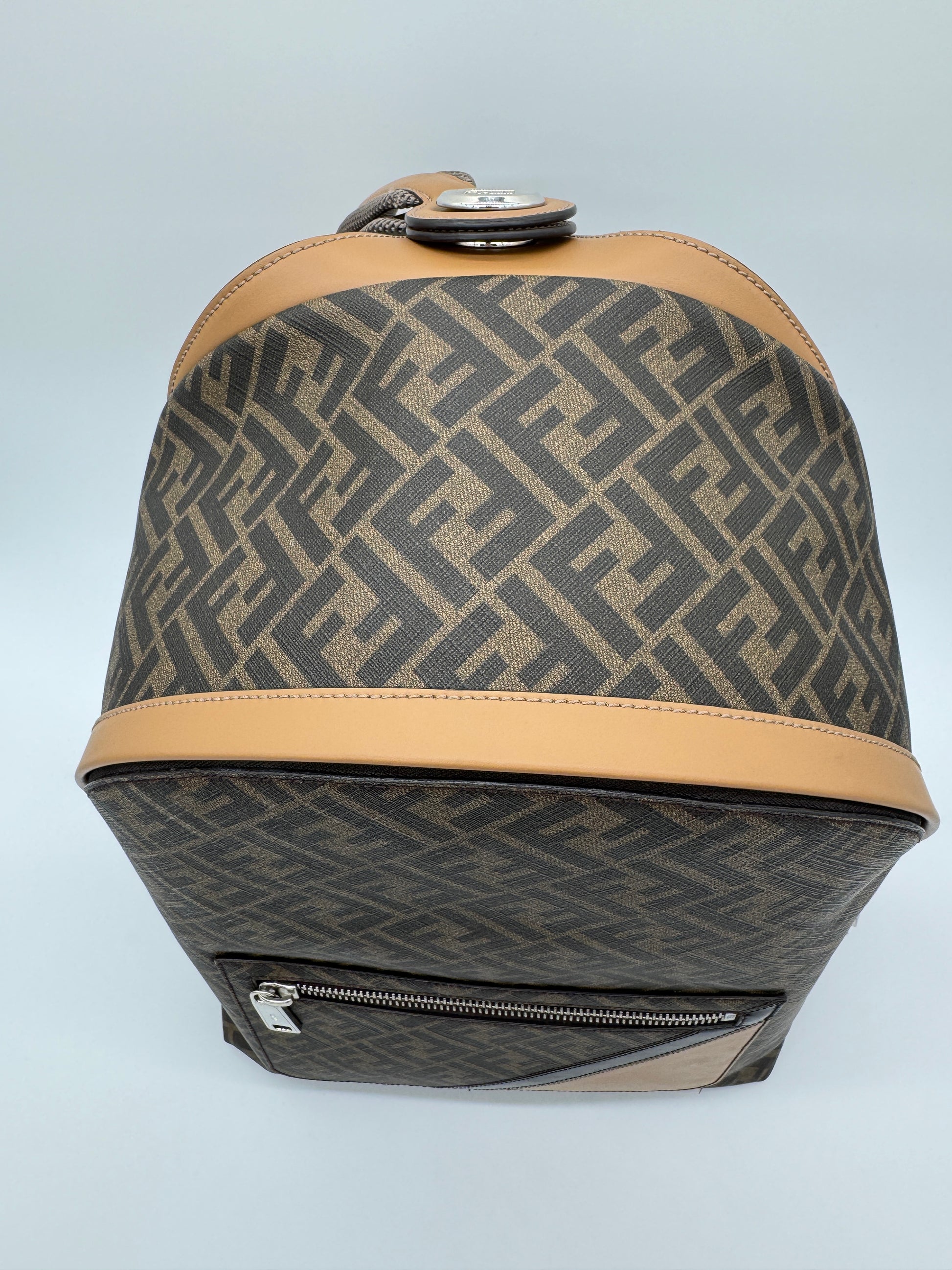 Fendi Diagonal Chiodo Medium Backpack