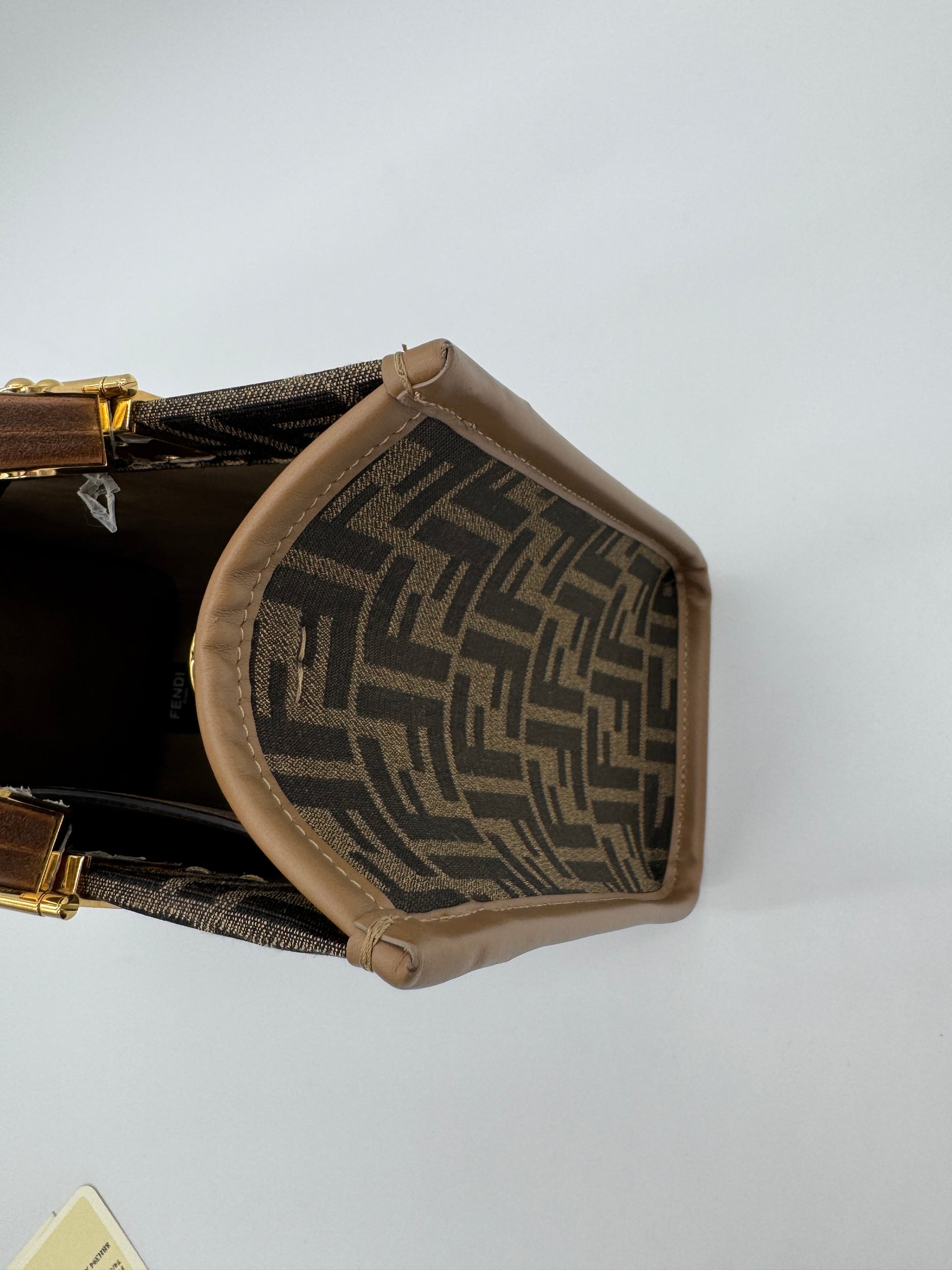 Fendi Sunshine Tote Small Brown FF Jacquard