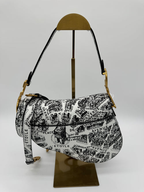 Christian Dior Plan De Paris Saddle Bag