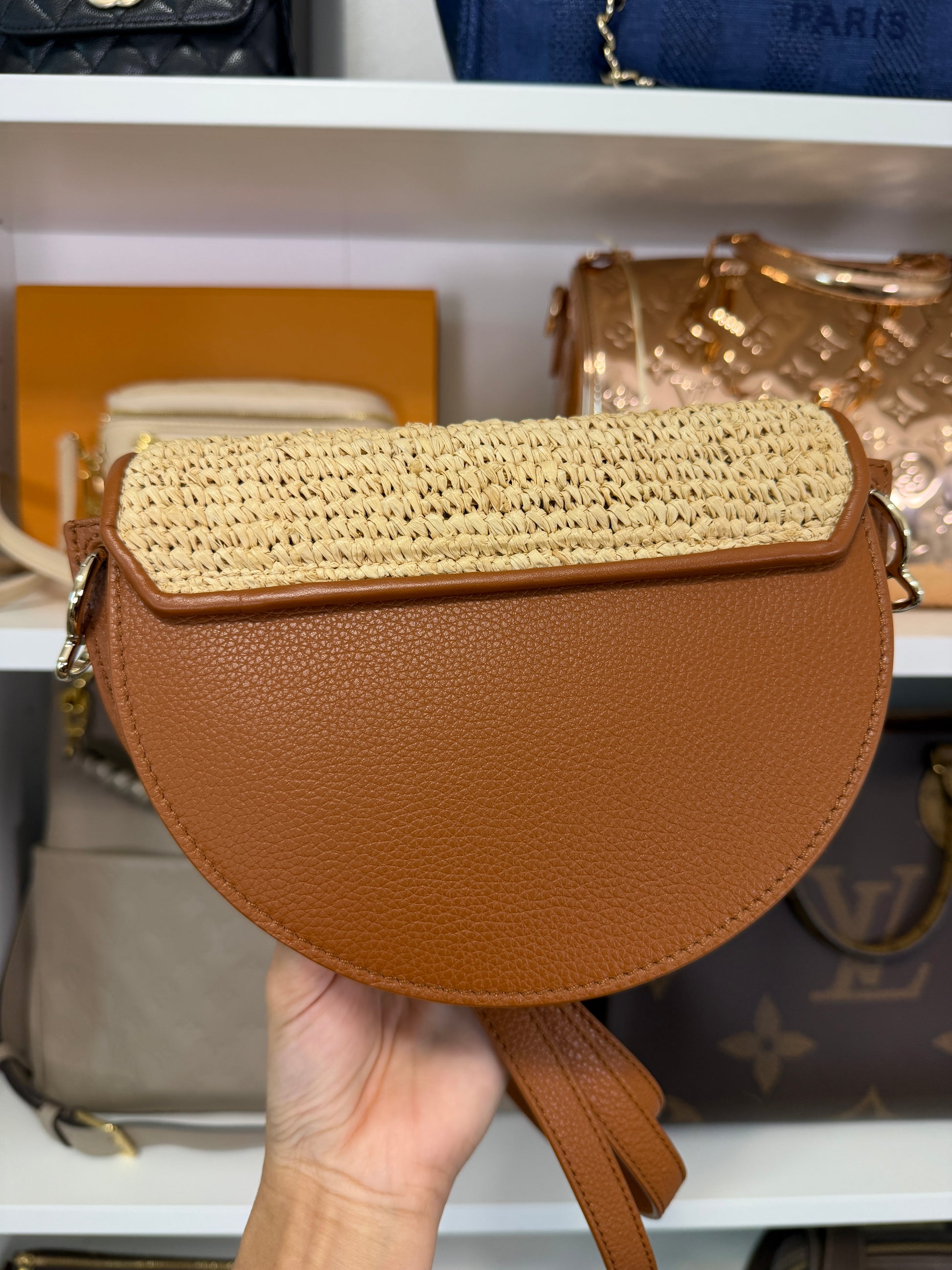 Christian Louboutin Raffia Crossbody