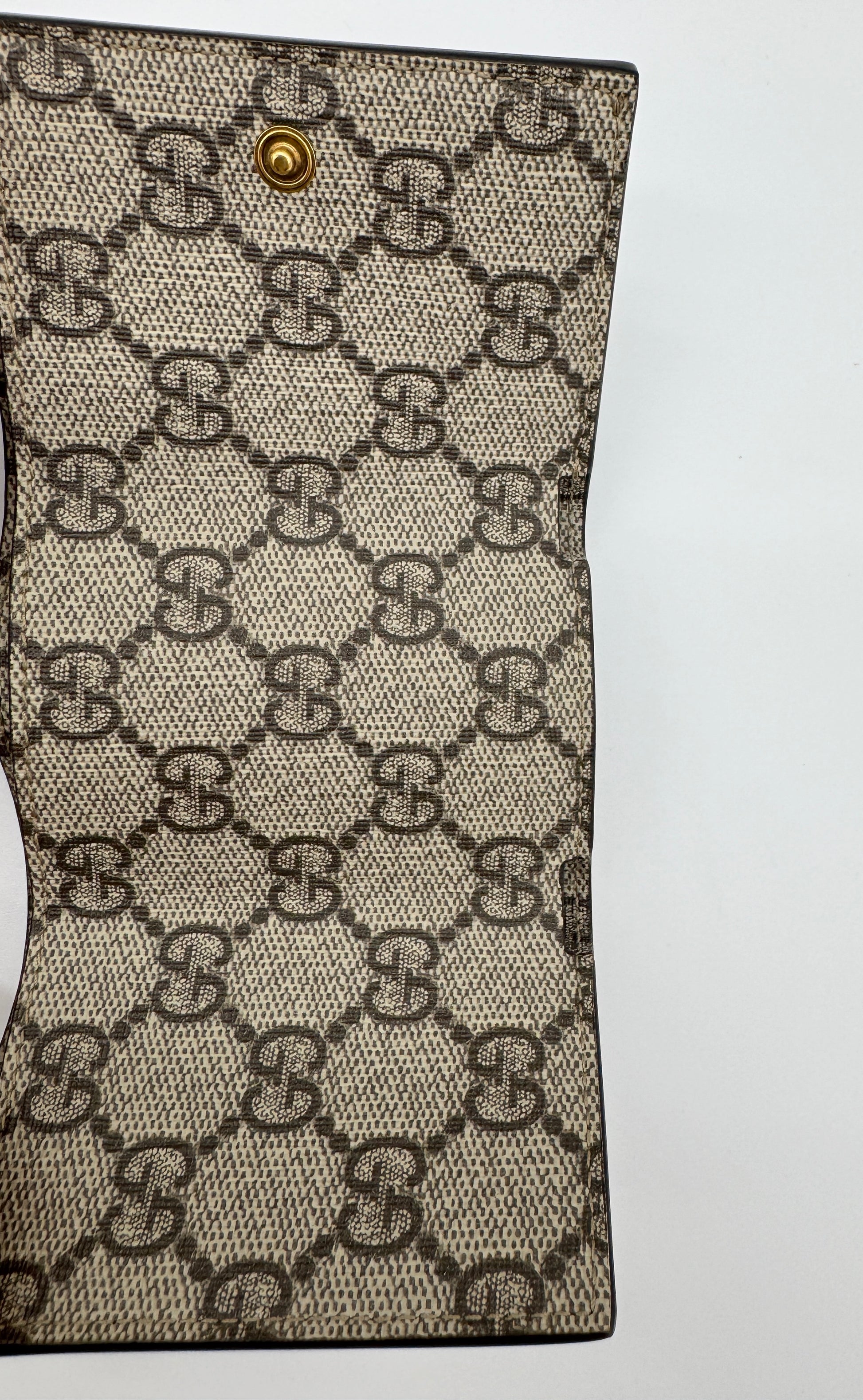Gucci x Balenciaga The Hacker Project Trifold Wallet GG Coated Canvas