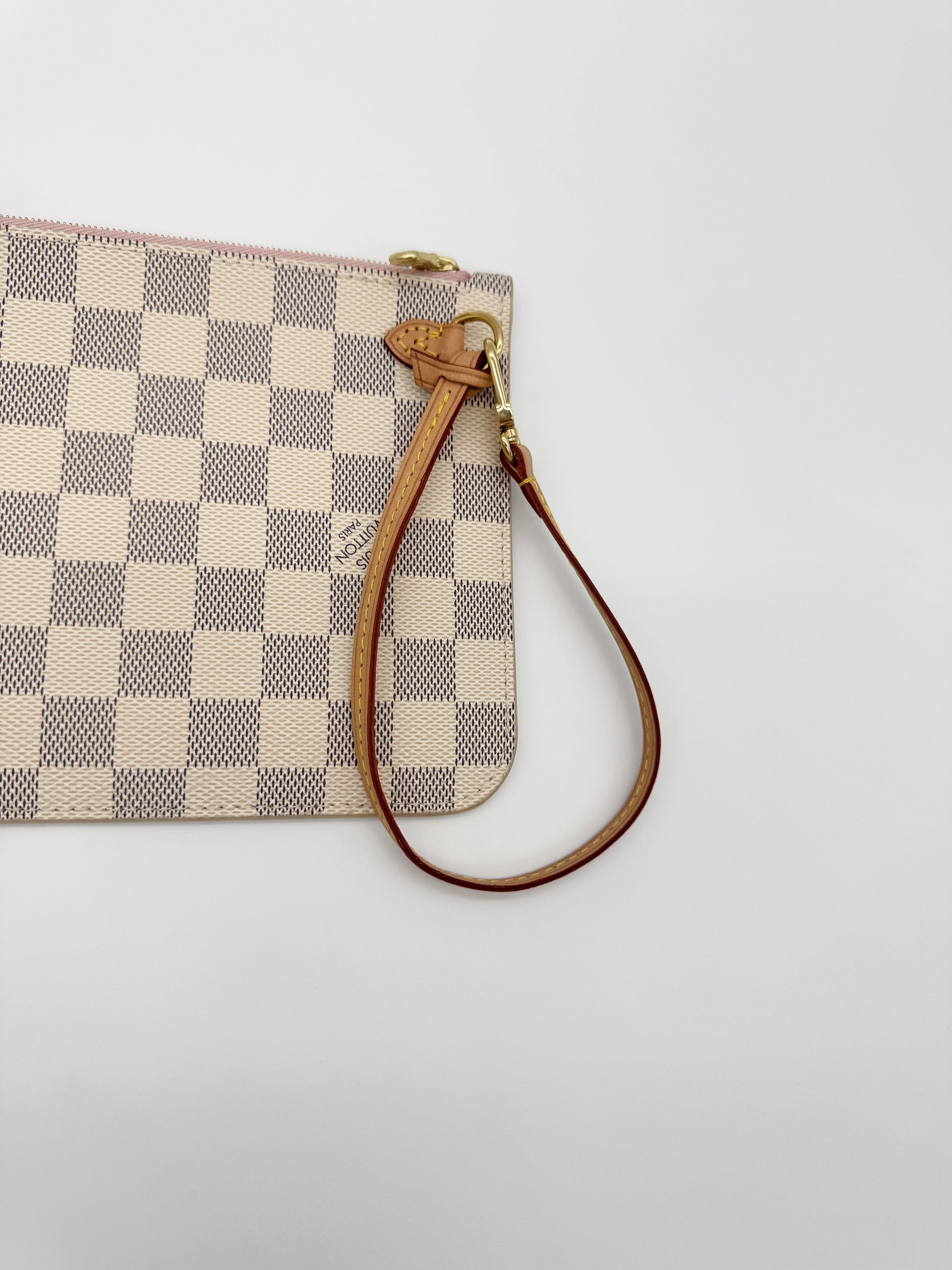 Louis Vuitton Neverfull Pochette MM/GM Damier Azur