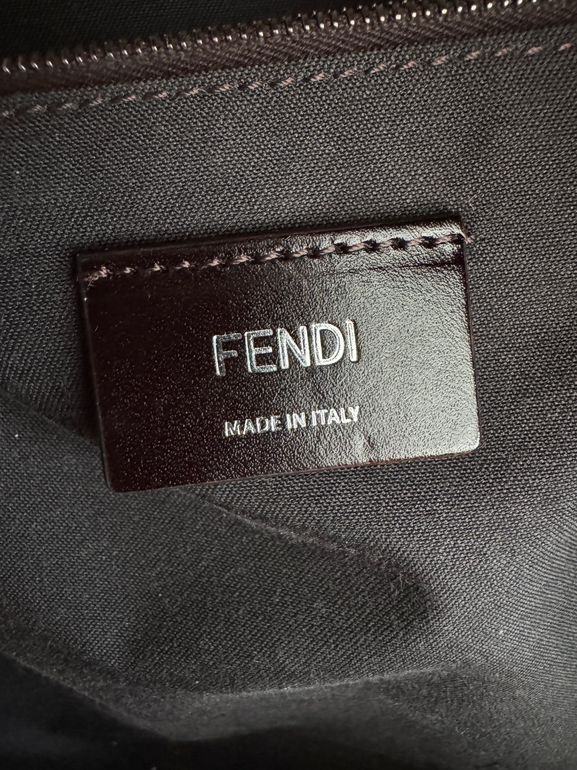 Fendi Diagonal Chiodo Medium Backpack