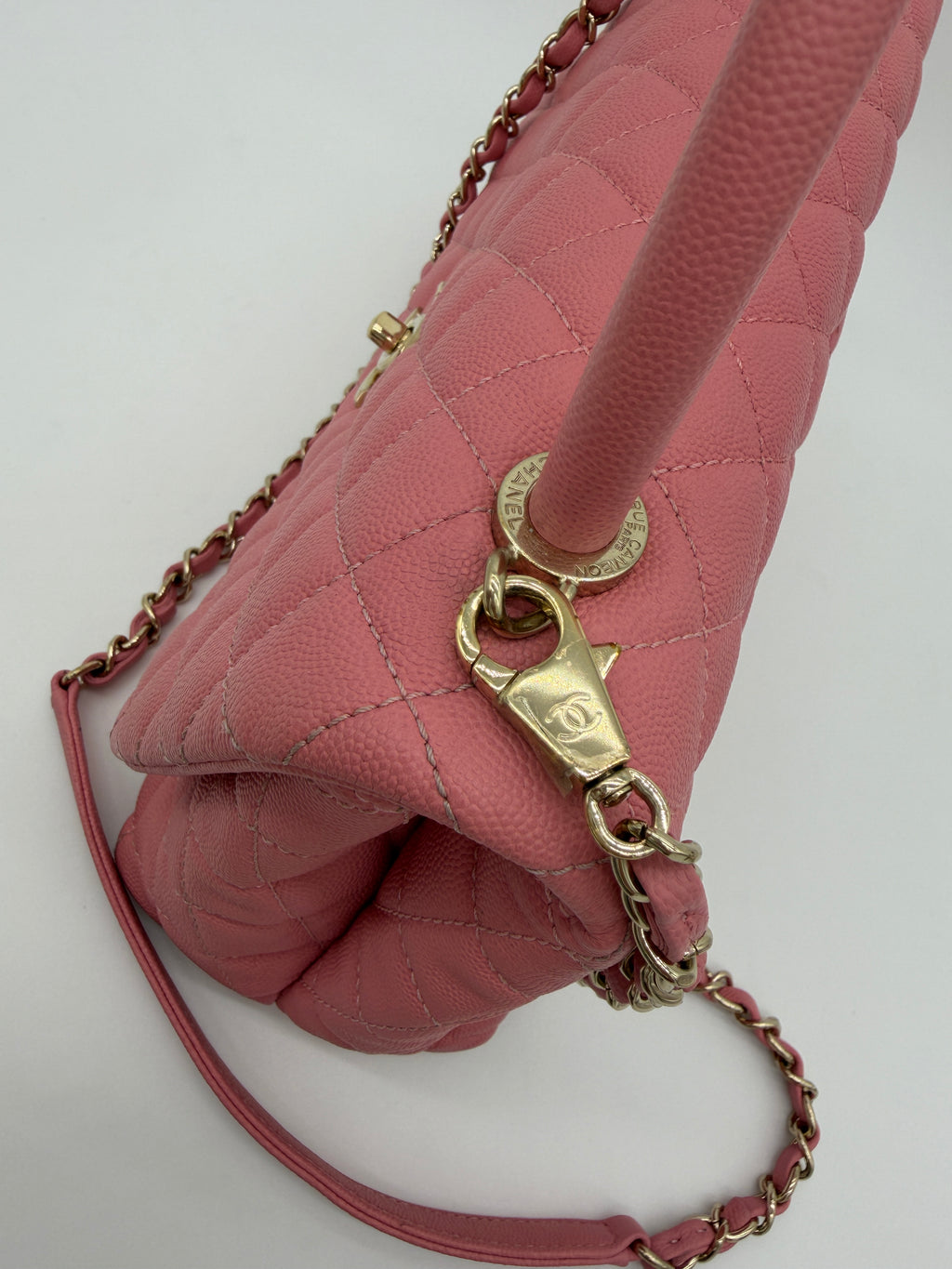 Chanel Caviar Coco Top Handle Small
