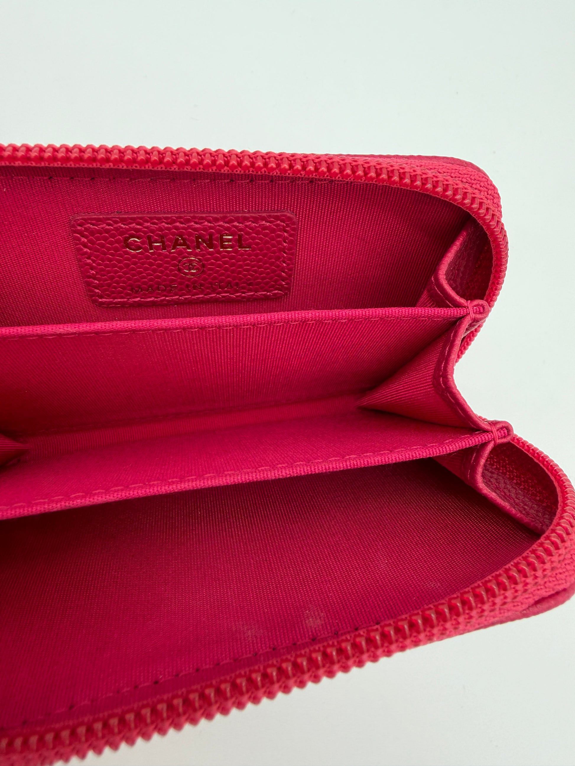 Chanel Caviar Boy Pink Wallet