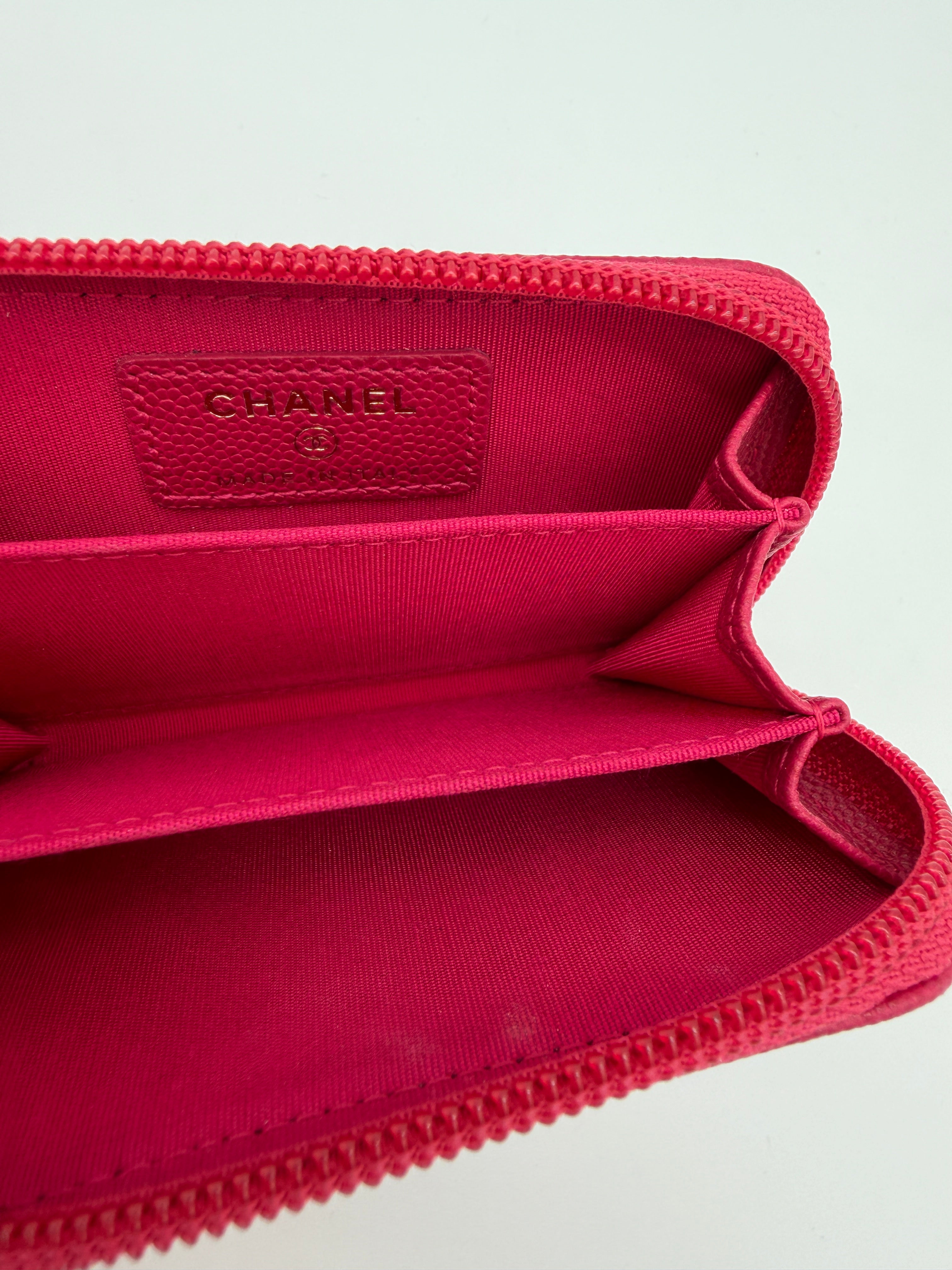 Chanel Caviar Boy Pink Wallet