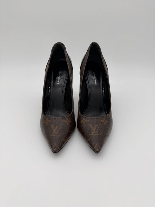Louis Vuitton Monogram Cherie Pumps Size 38.5