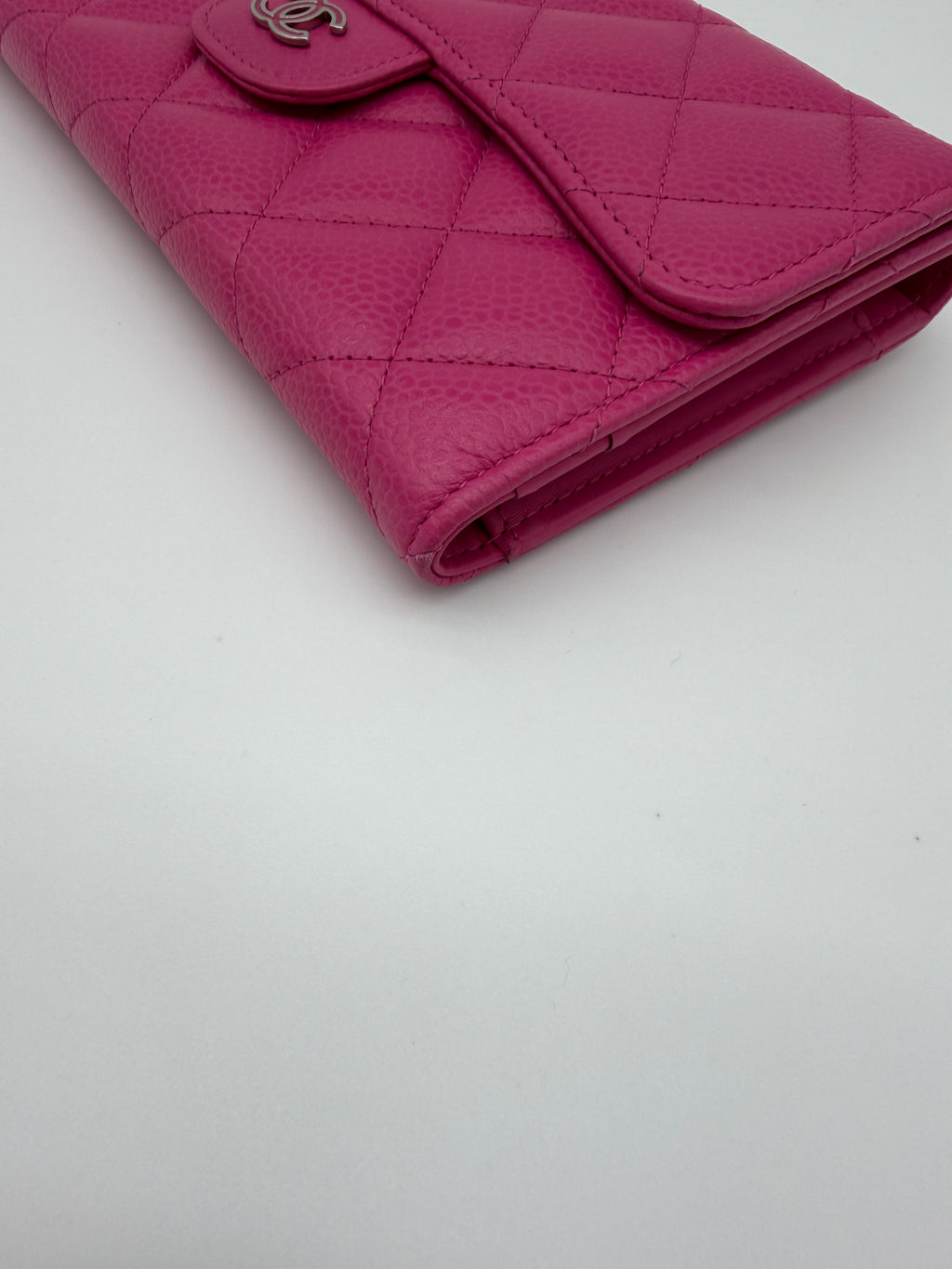 Chanel Pink Caviar Large Flap Wallet
