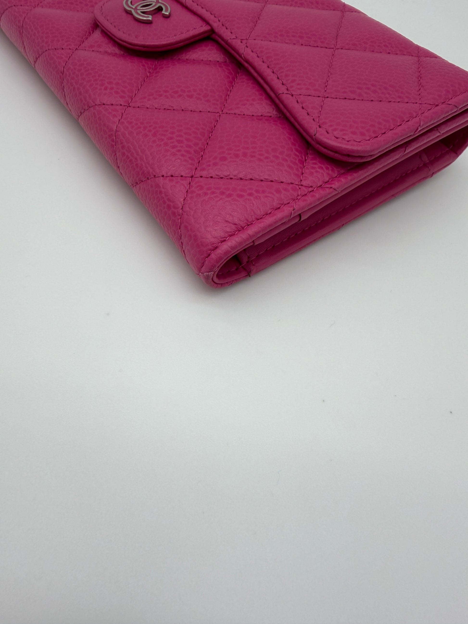 Chanel Pink Caviar Large Flap Wallet