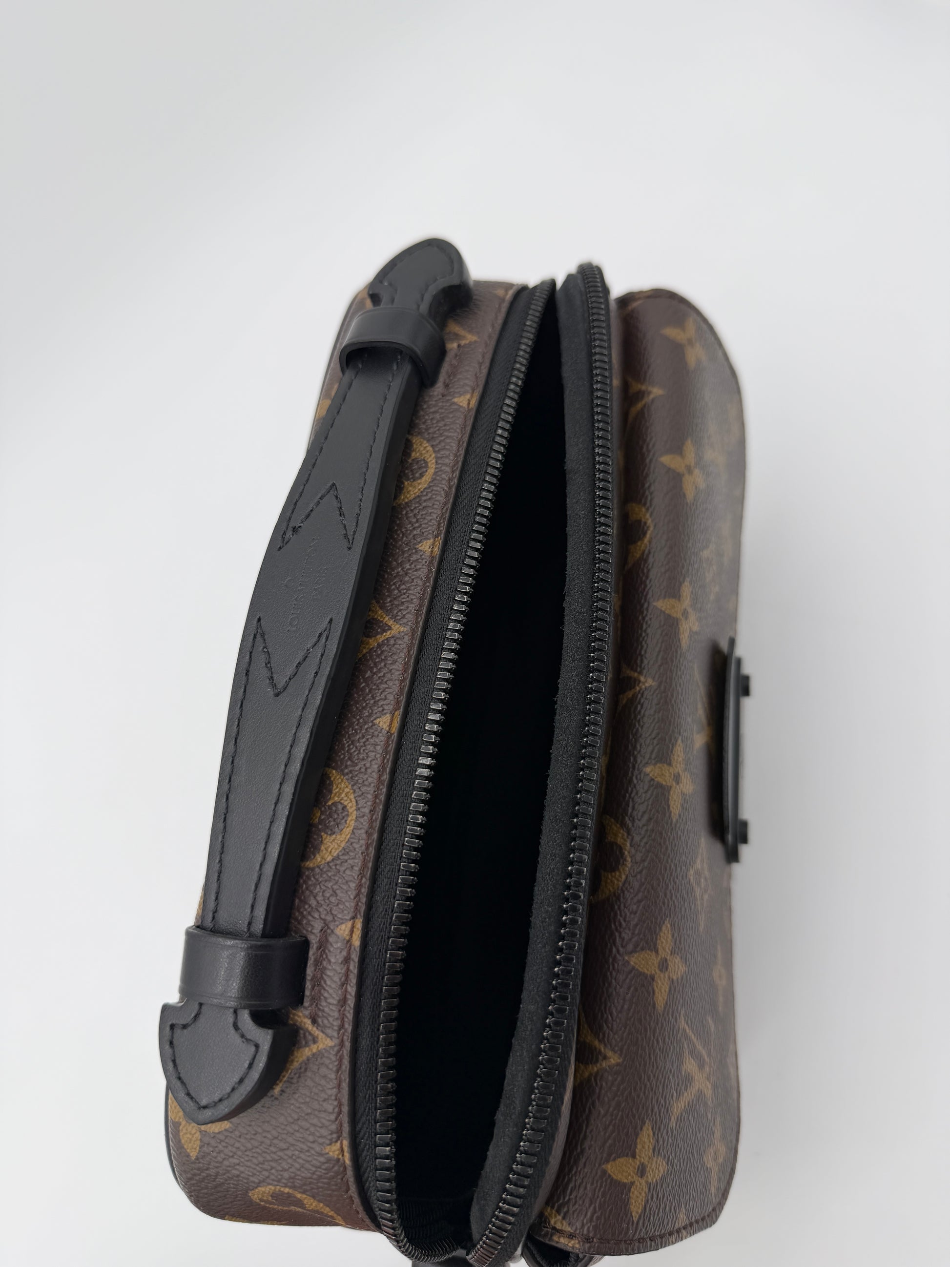 Louis Vuitton Monogram Macassar S-Lock Messenger Bag
