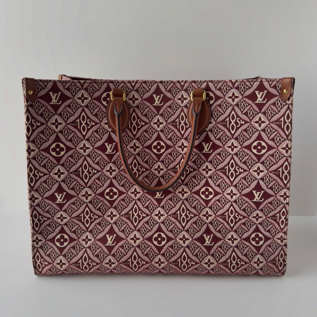 Louis Vuitton OnTheGo GM Jacquard Since 1854 Bordeaux