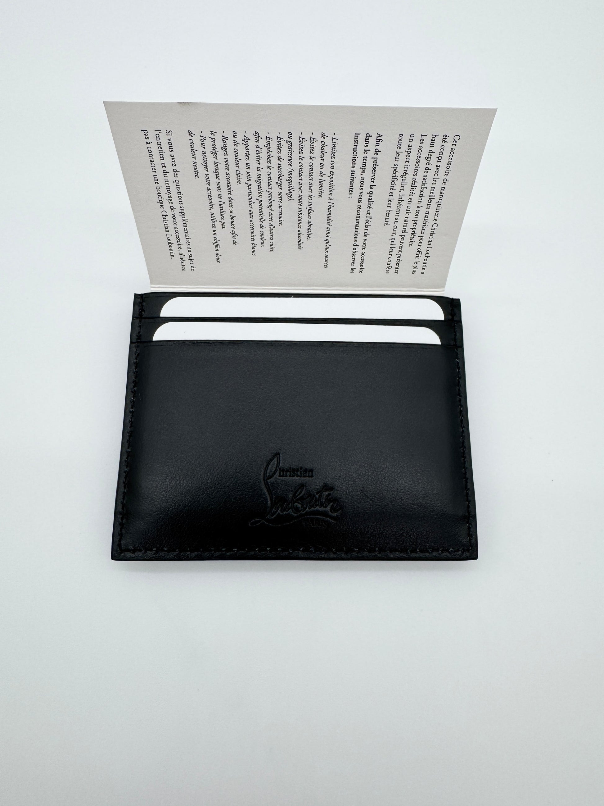 Christian Louboutin Kios Spiked Leather Cardholder