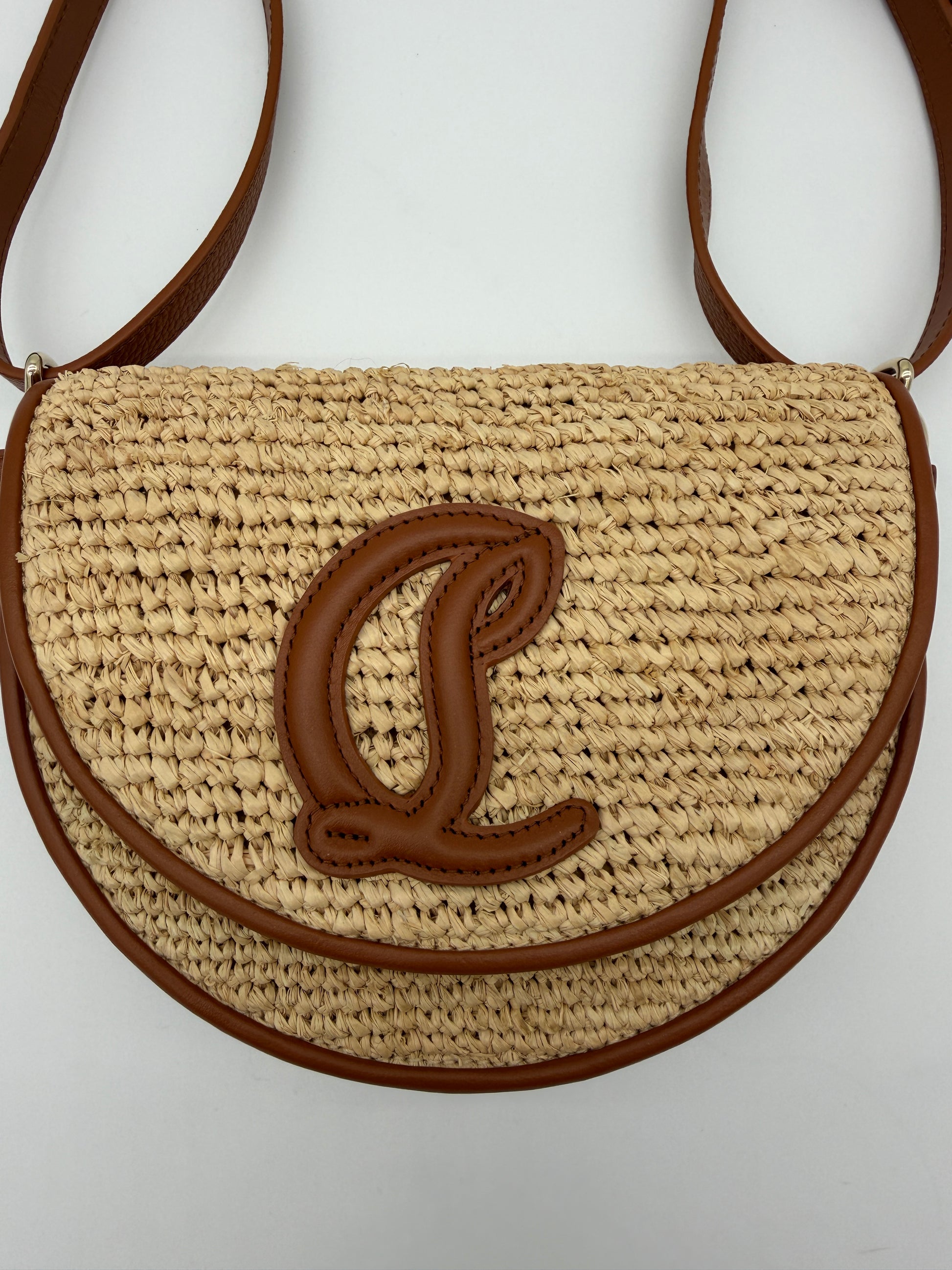 Christian Louboutin Raffia By My Side Crossbody