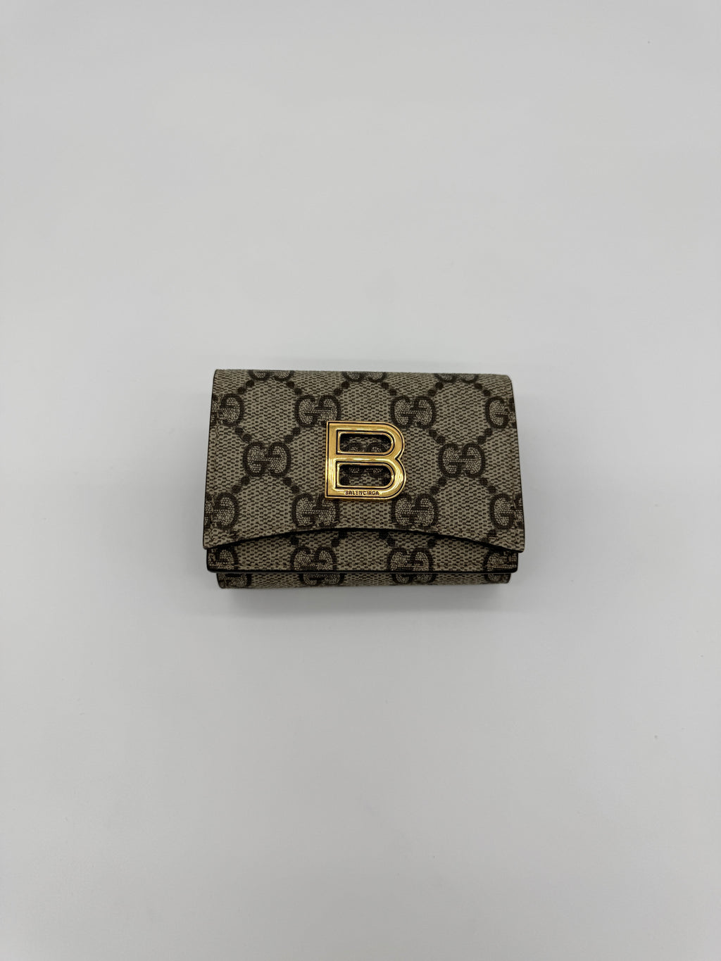 Gucci x Balenciaga The Hacker Project Trifold Wallet GG Coated Canvas