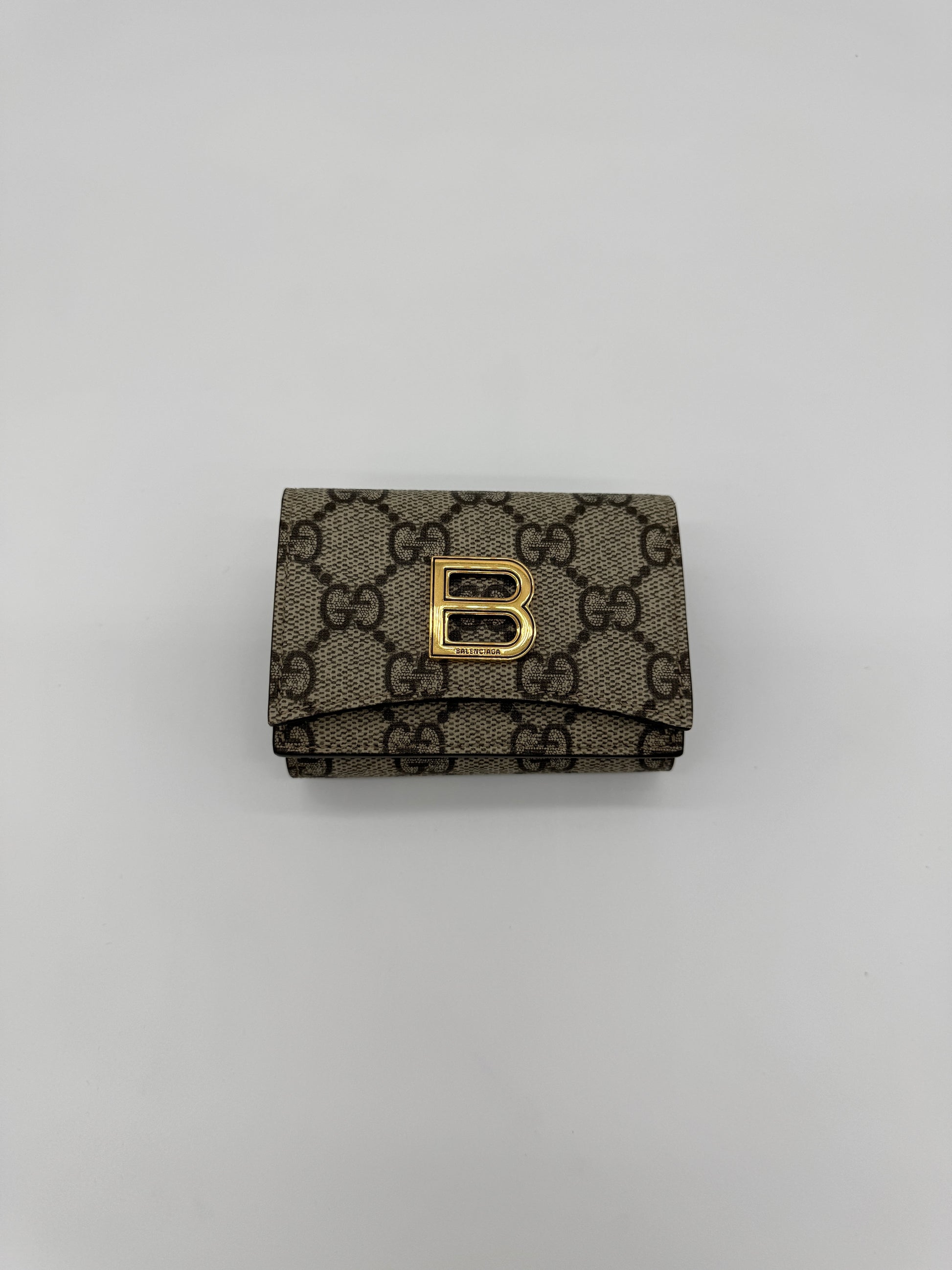 Gucci x Balenciaga The Hacker Project Trifold Wallet GG Coated Canvas