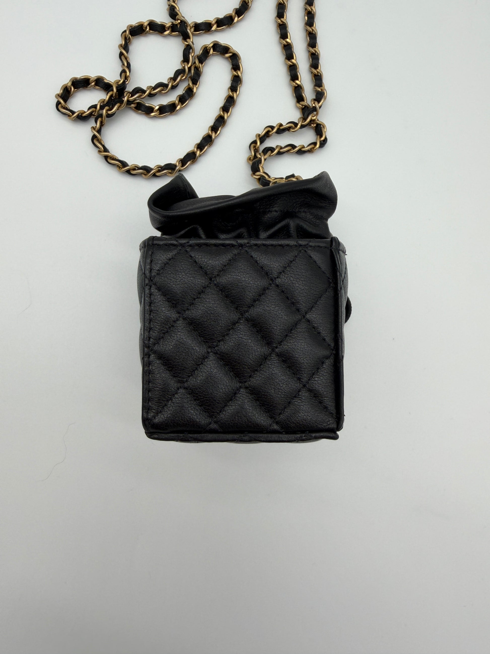 Chanel Mini Bucket Drawstring Crossbody Bag