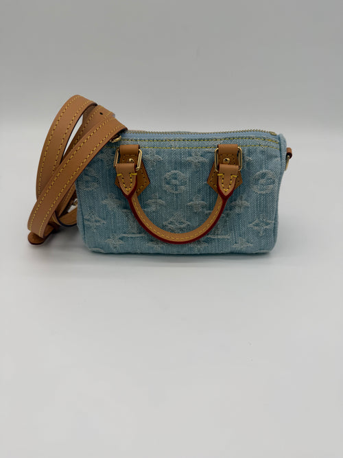 Louis Vuitton Denim Speedy Nano