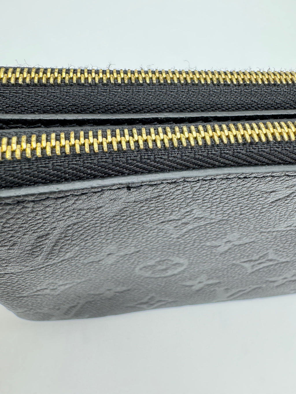 Louis Vuitton Double Zip Pochette Empreinte Black