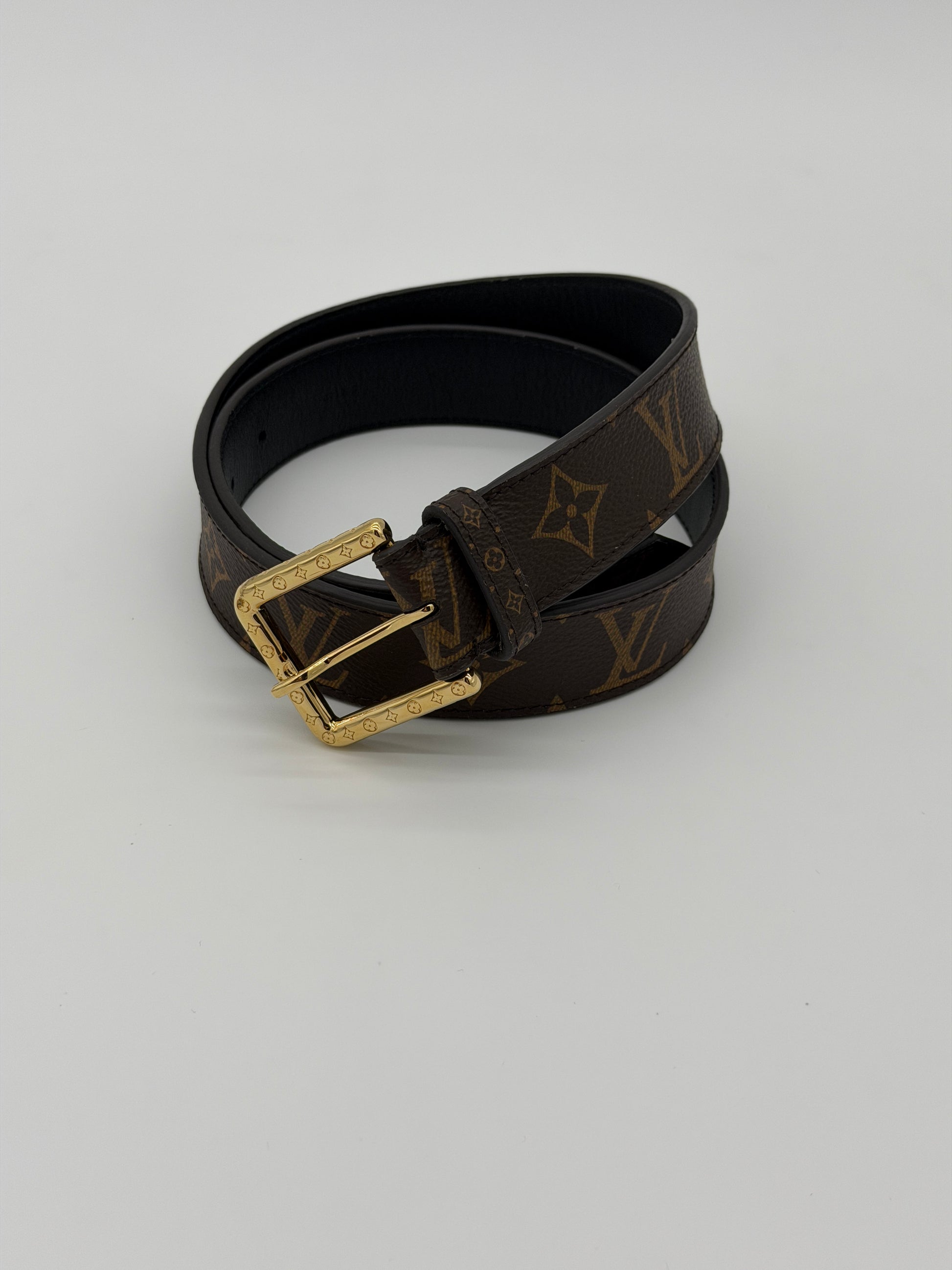 Louis Vuitton 30mm Monogram Belt Size 80