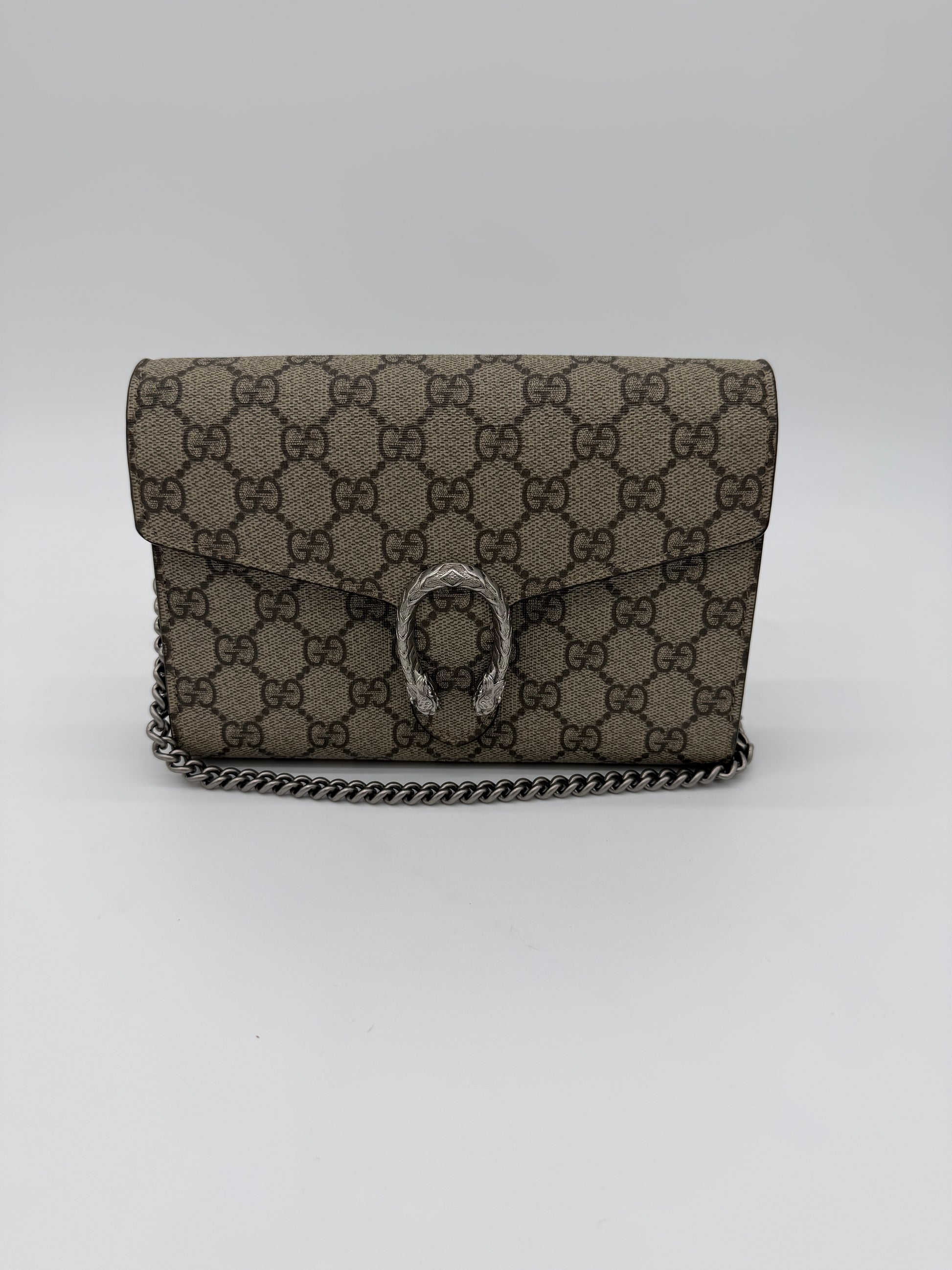 Gucci Dionysus GG Canvas Wallet on Chain