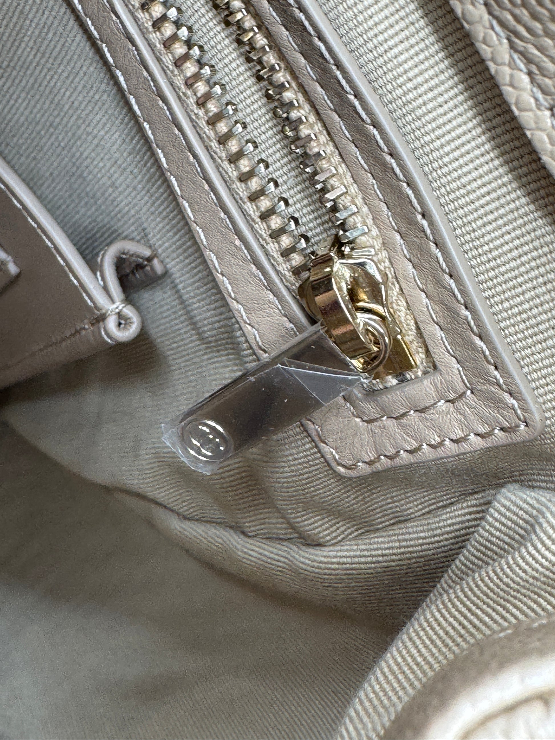 Chanel Urban Spirit Quilted Caviar Small Backpack Beige