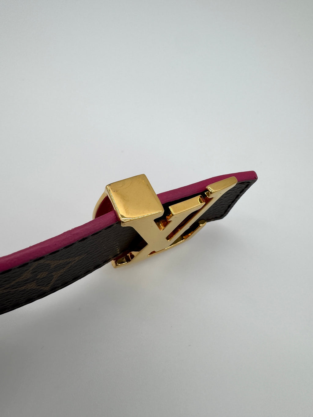 Louis Vuitton Initiales 30mm Reversible Belt Monogram and Pink