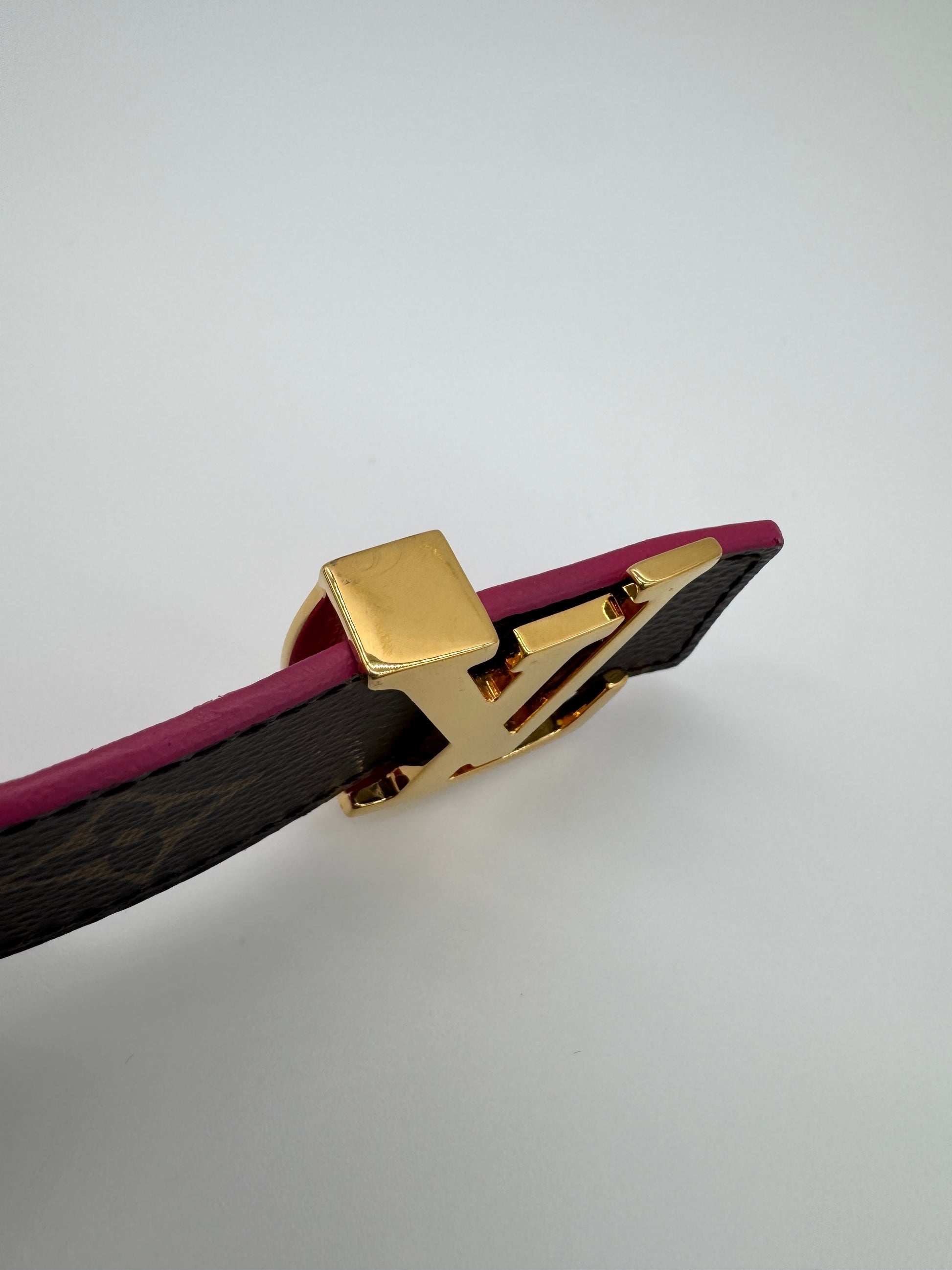 Louis Vuitton Initiales 30mm Reversible Belt Monogram and Pink