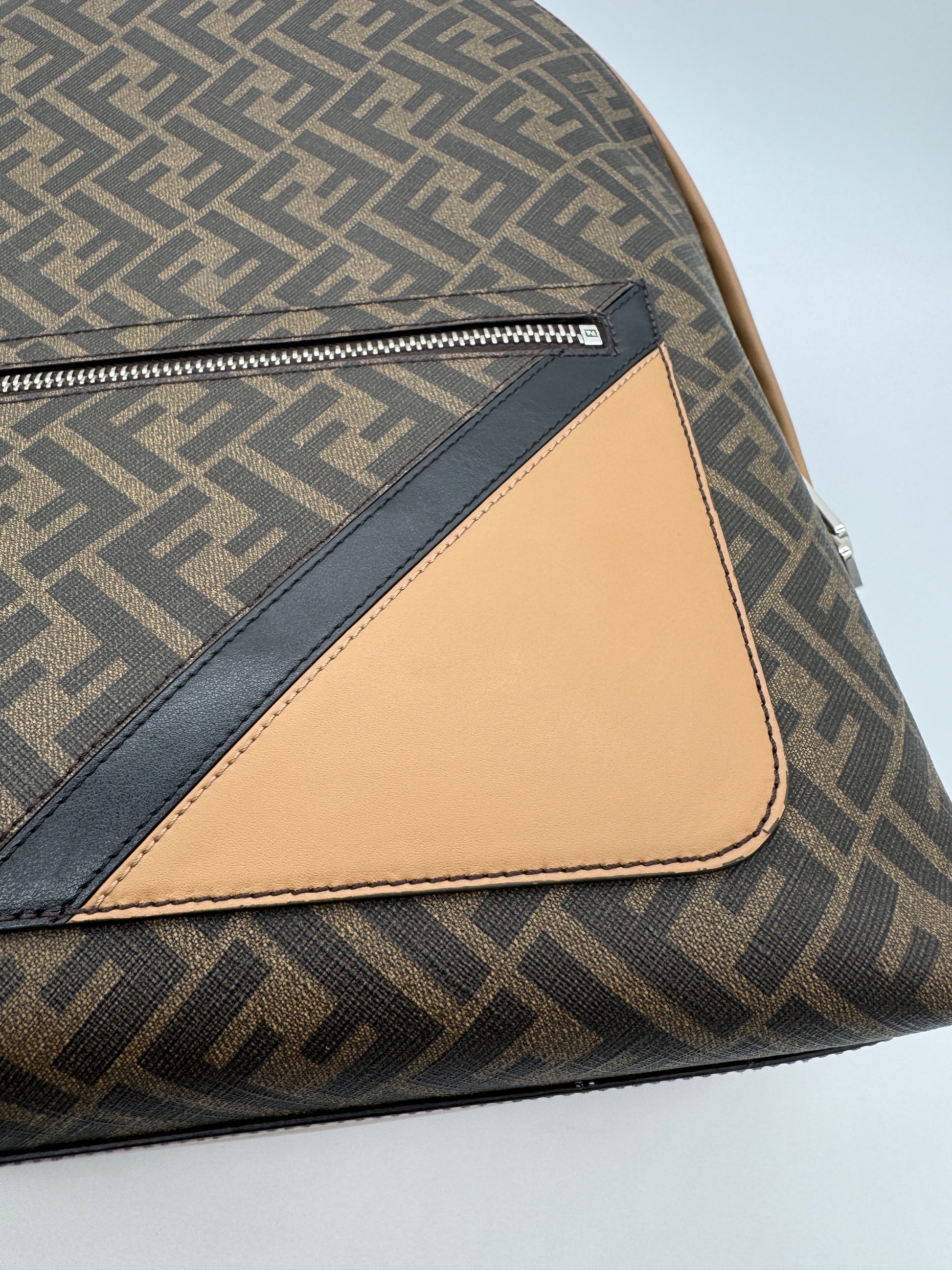 Fendi Diagonal Chiodo Medium Backpack
