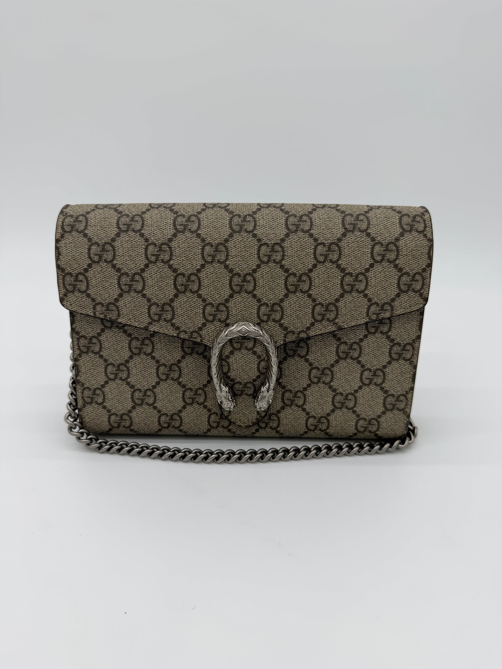 Gucci Dionysus GG Canvas Wallet on Chain