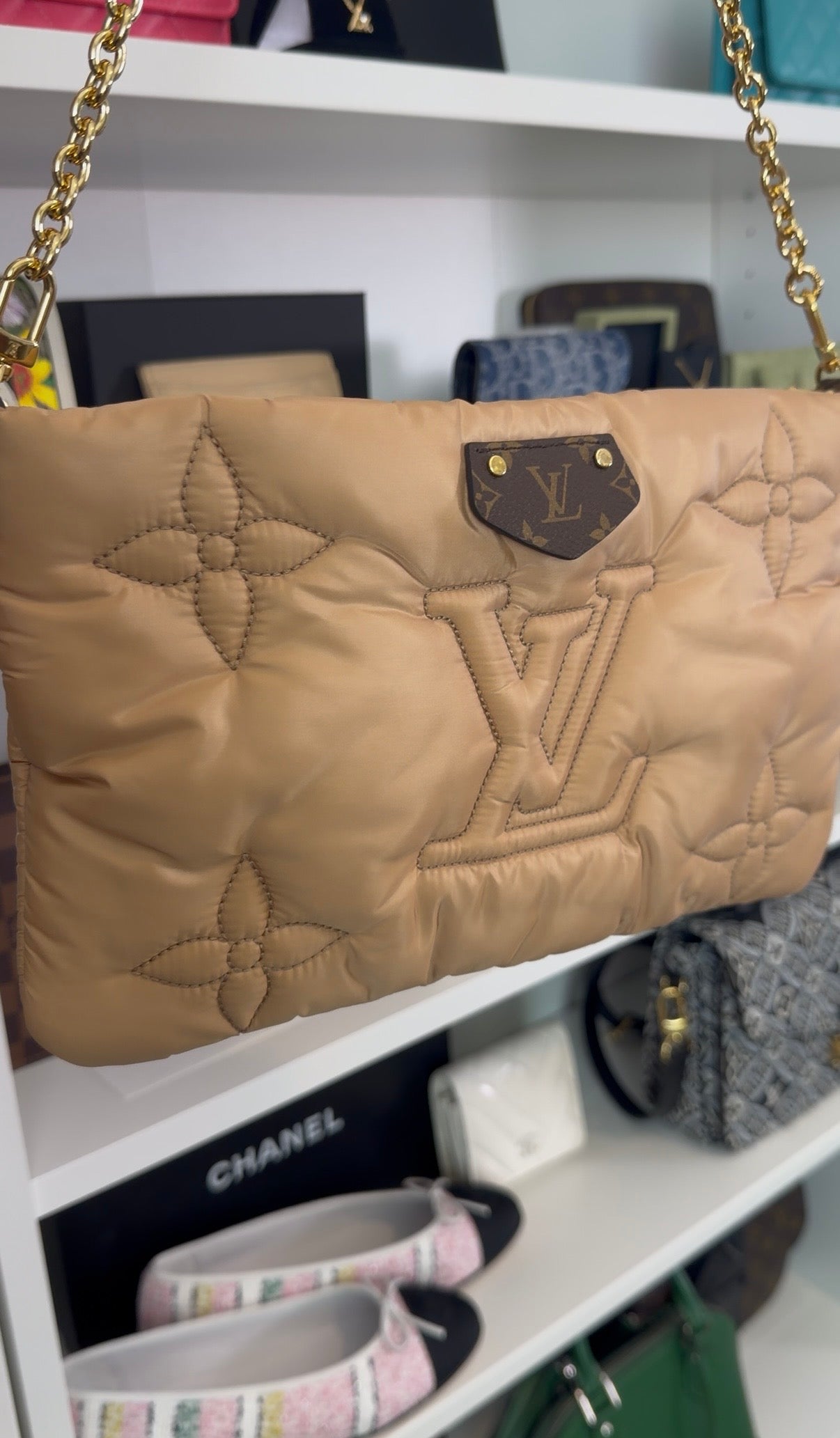 Louis Vuitton Econyl Monogram Pillow Pochette with chain