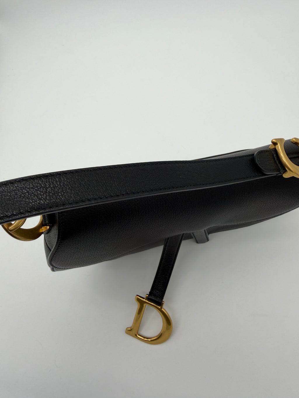 Christian Dior Black Saddle Bag