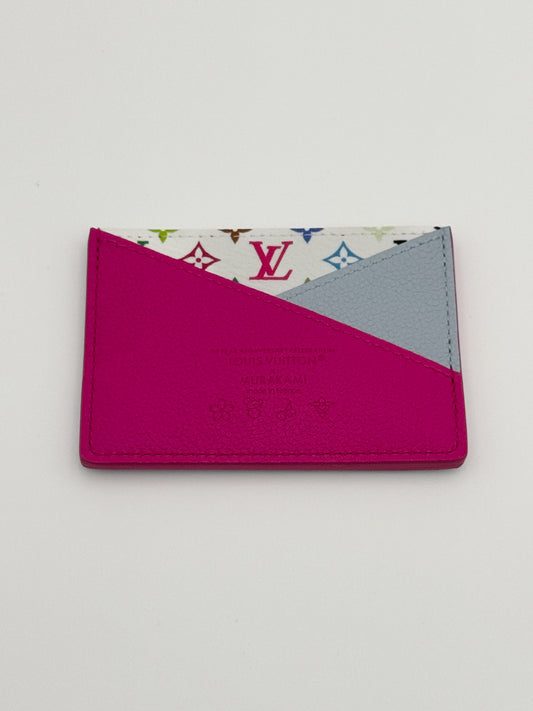 Louis Vuitton x Takashi Murakami Criss-Cross Card Holder Kawaii Pink