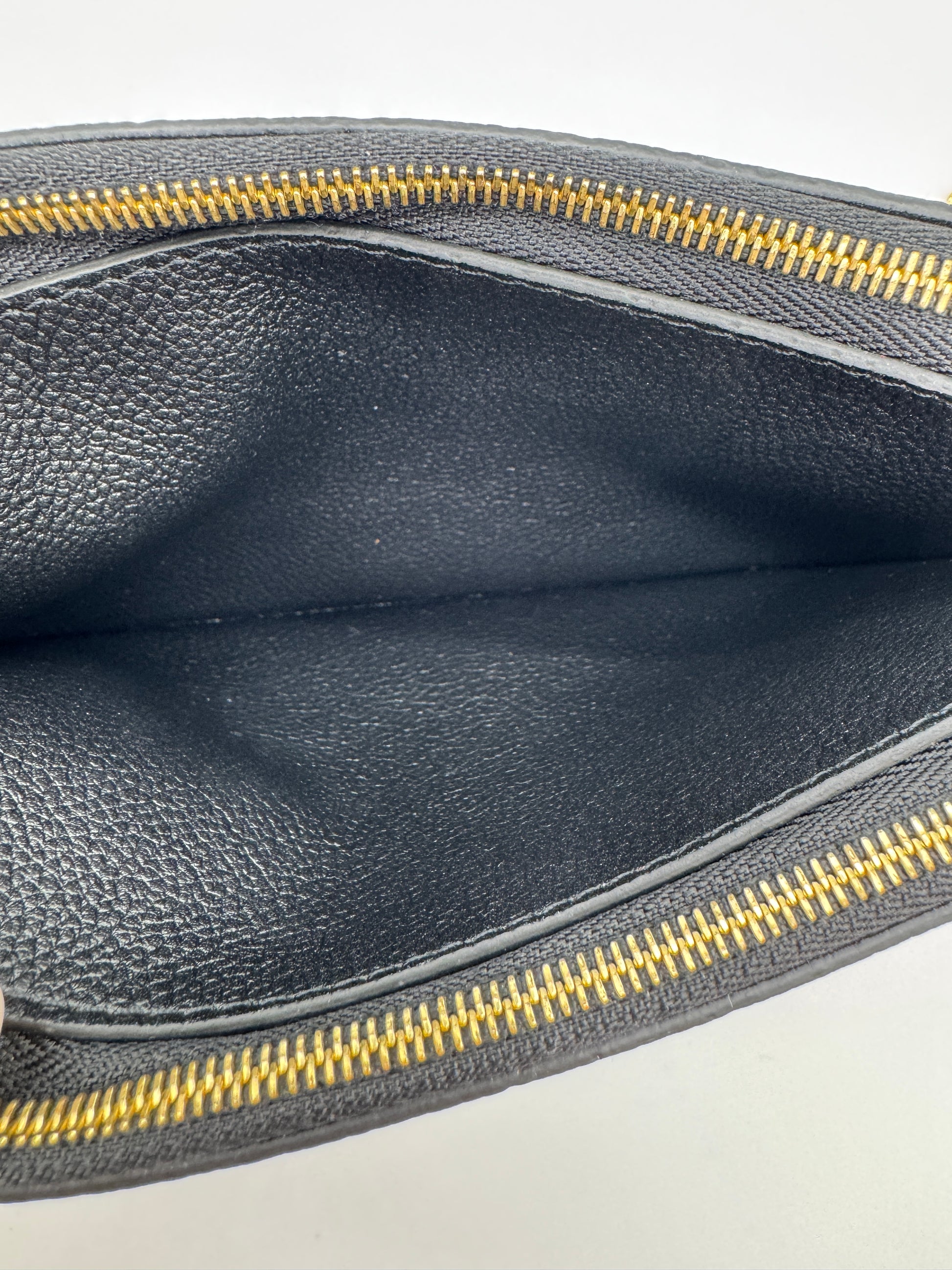 Louis Vuitton Double Zip Pochette Empreinte Black