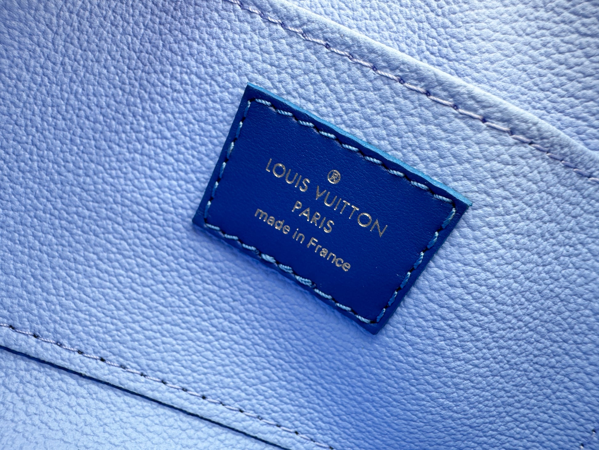 Louis Vuitton By The Pool Blue Giant Monogram Cosmetic Pouch