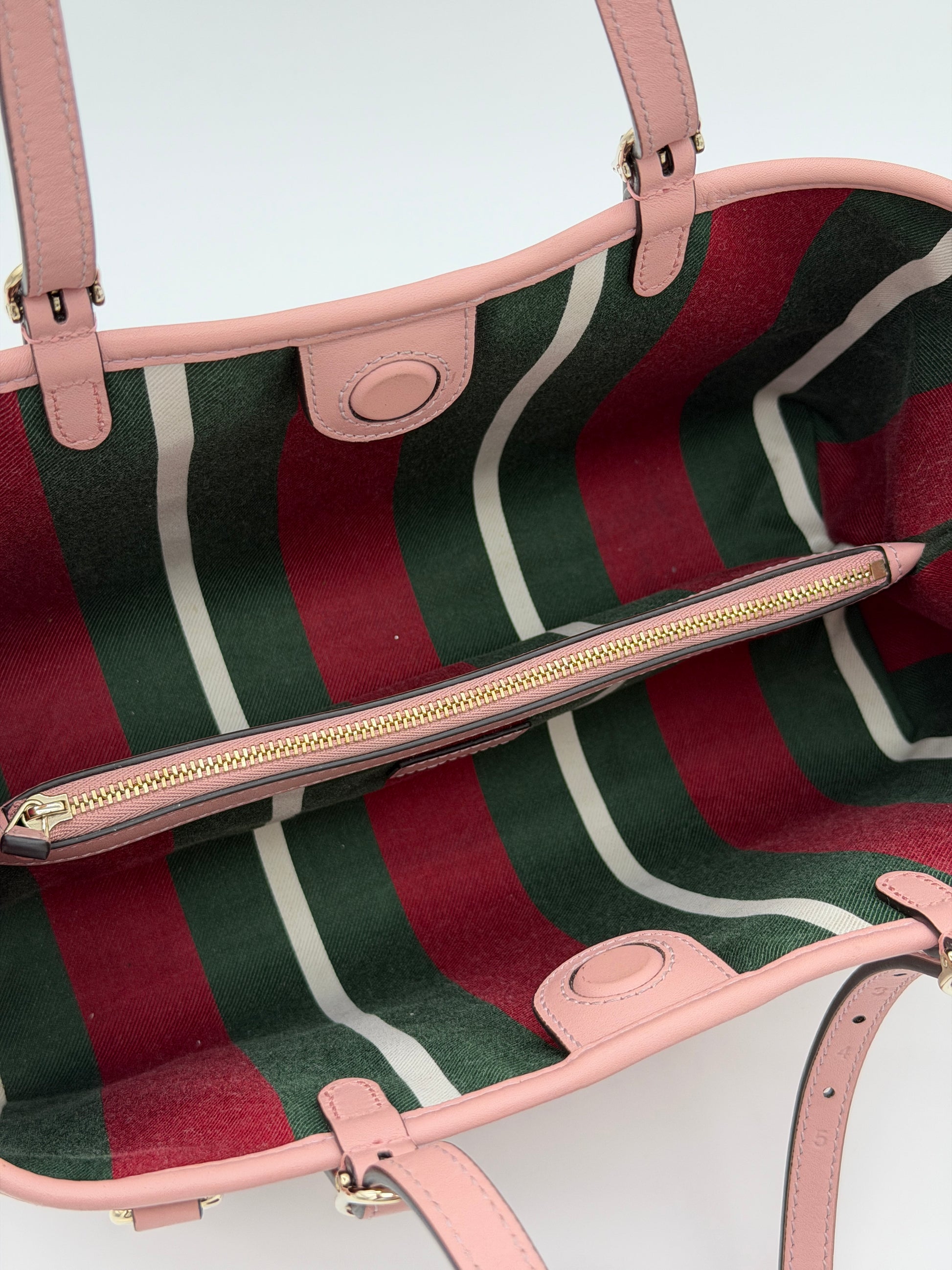 Gucci GG Emblem Medium Tote Pink