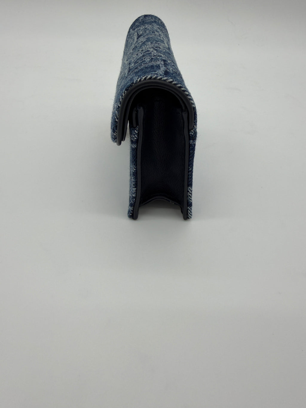 Christian Dior Saddle Bloom Denim Cardholder