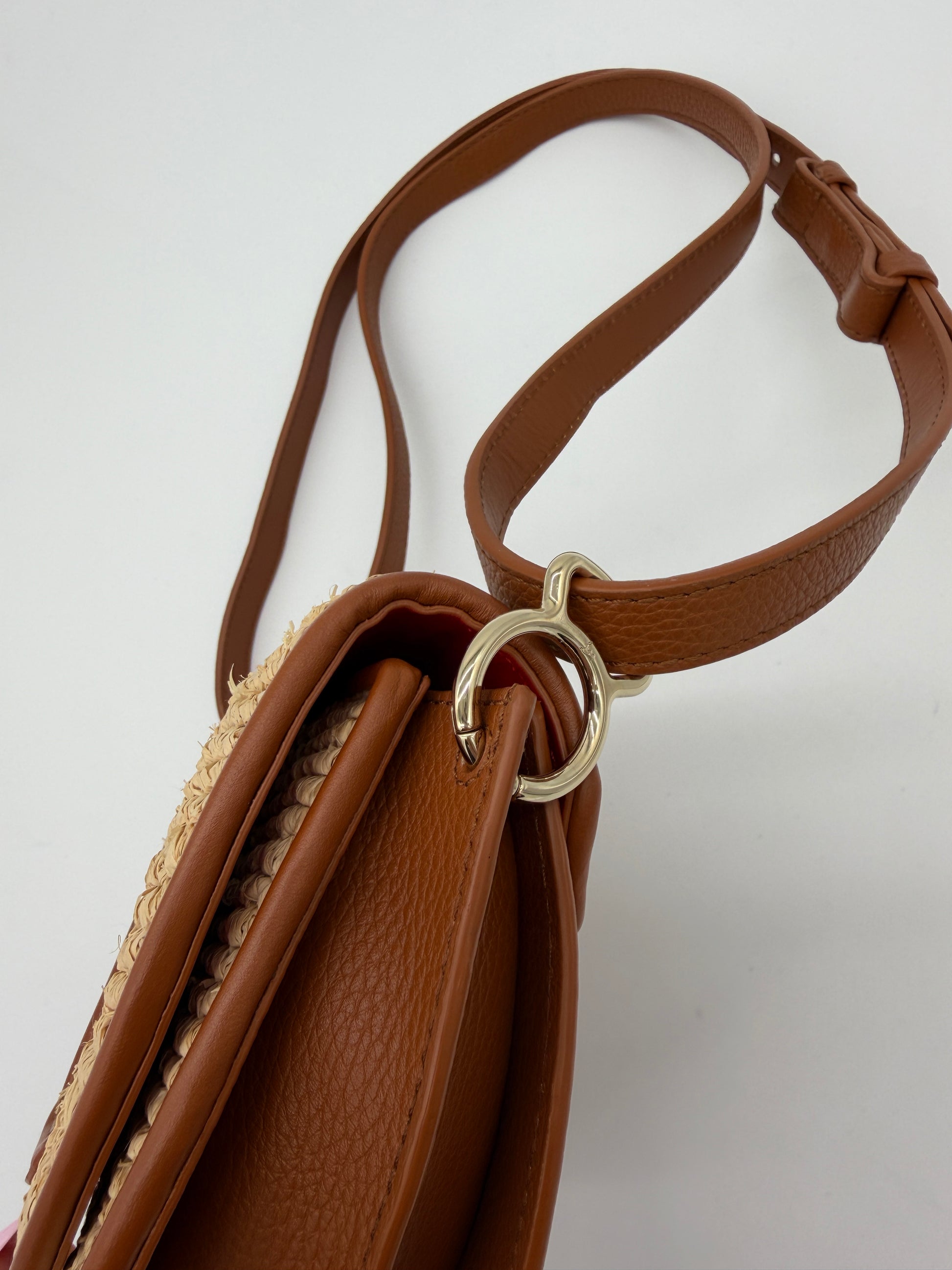 Christian Louboutin Raffia By My Side Crossbody