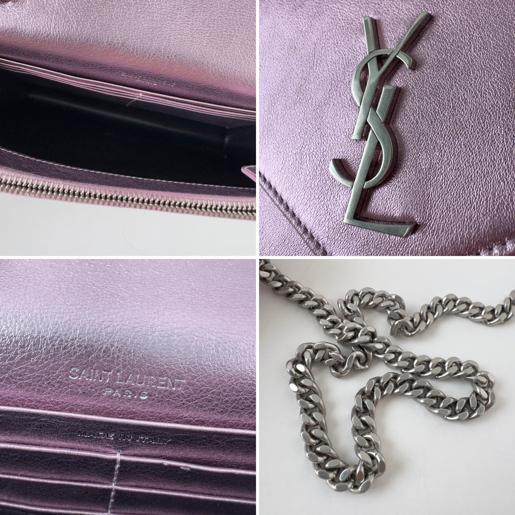 Saint Laurent Wallet on Chain New Azalea Pink