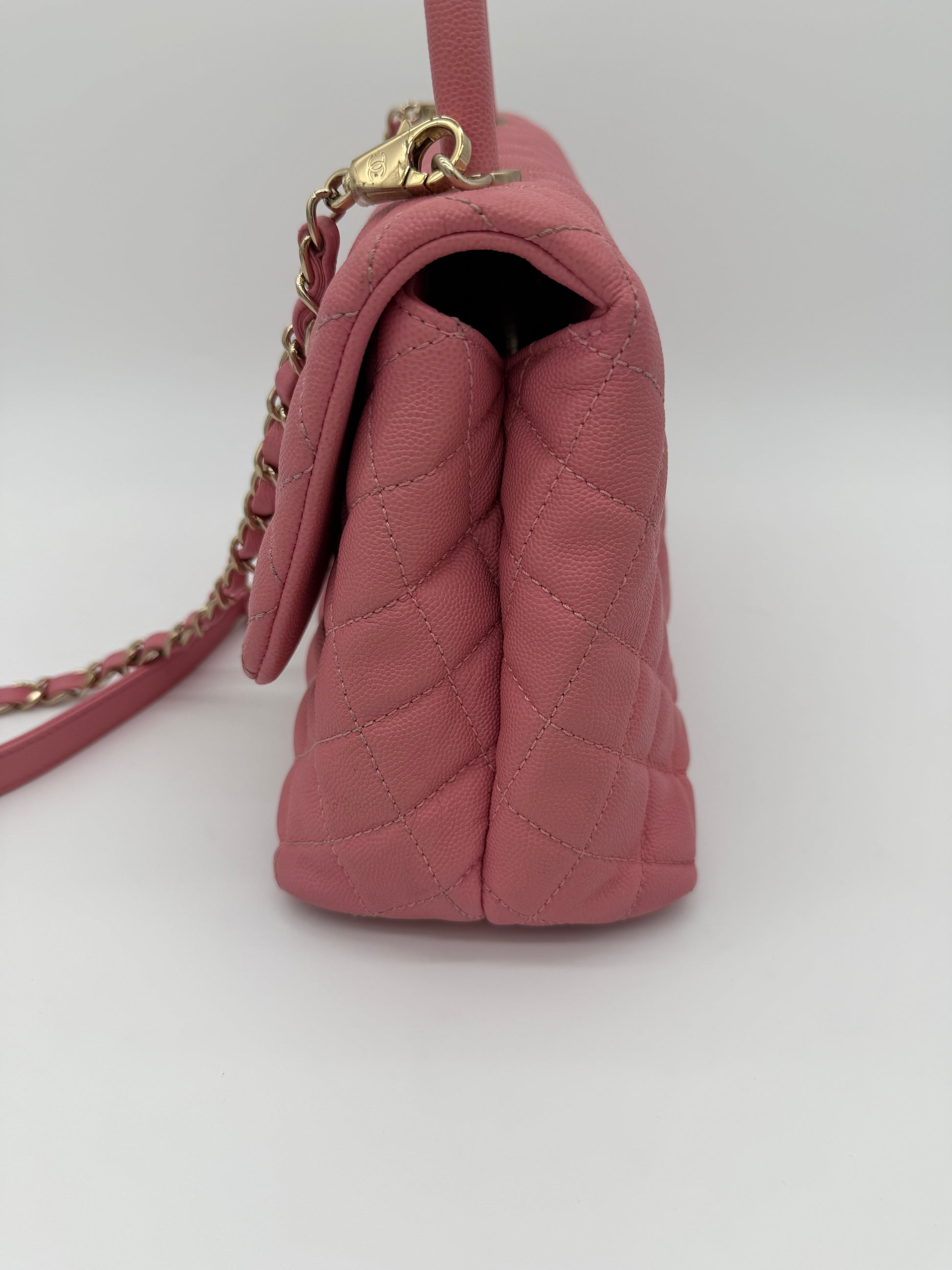 Chanel Caviar Coco Top Handle Small